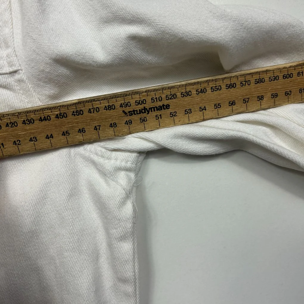 Anko White Denim Jacket - Size 14 - Image 5