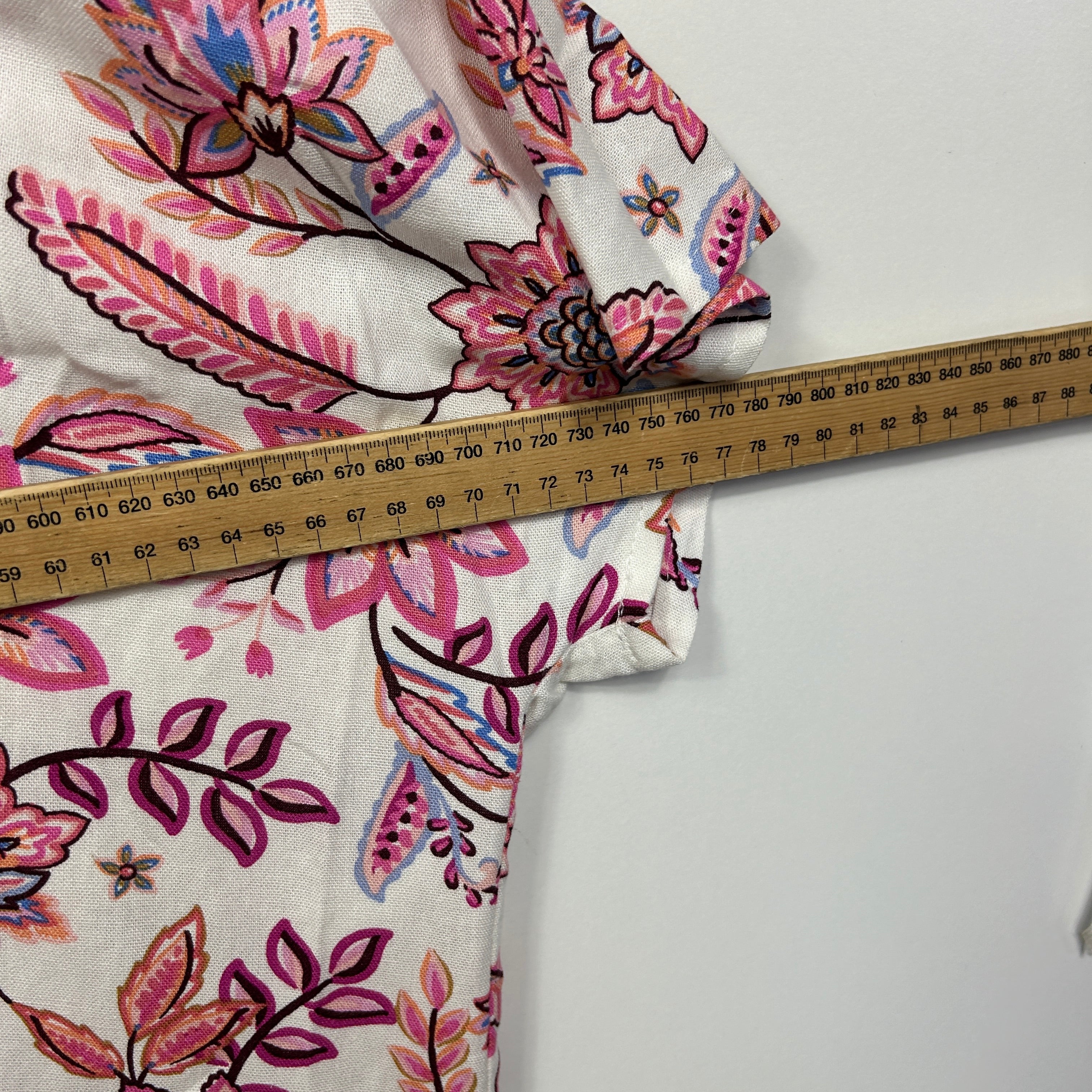 Anko White Pink Floral Top - Size 16/18 - Image 3