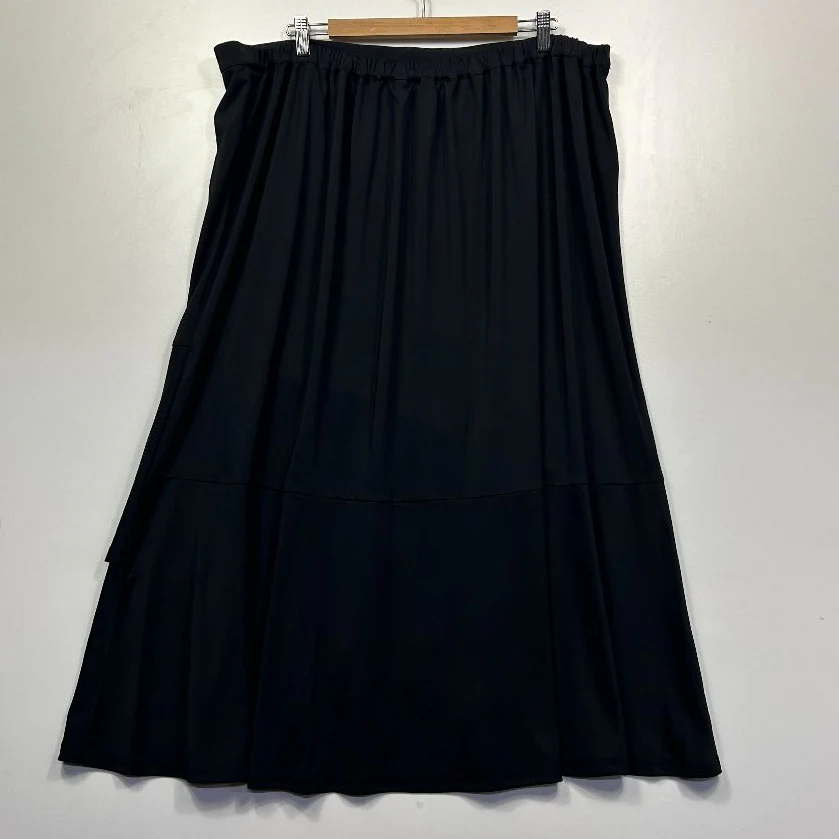 Anna Scholz Black Frill Skirt - Size 26 - Image 5