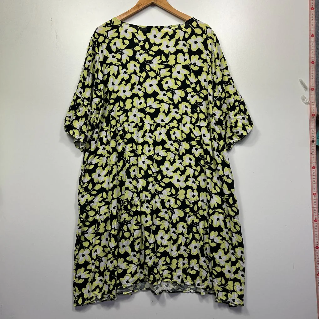 Autograph Black Floral Dress - Size 22 - Image 3