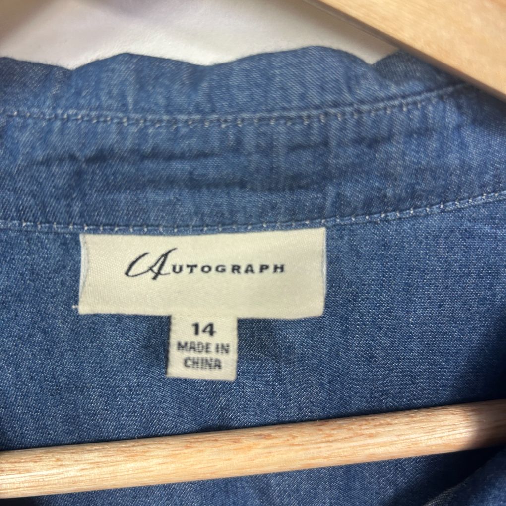 Autograph Chambray Shirt - Size 14 - Image 3