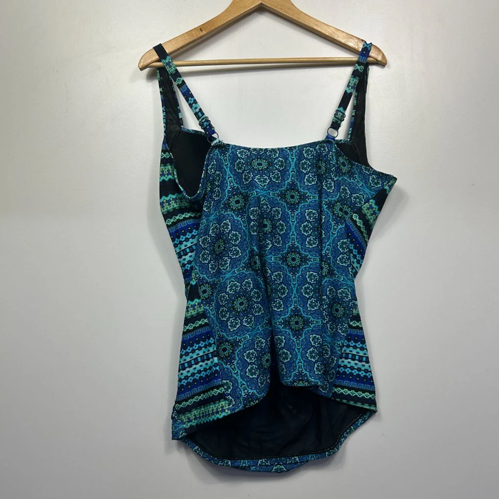 Autograph Blue Swim Tankini Top -  Size 24 - Image 3