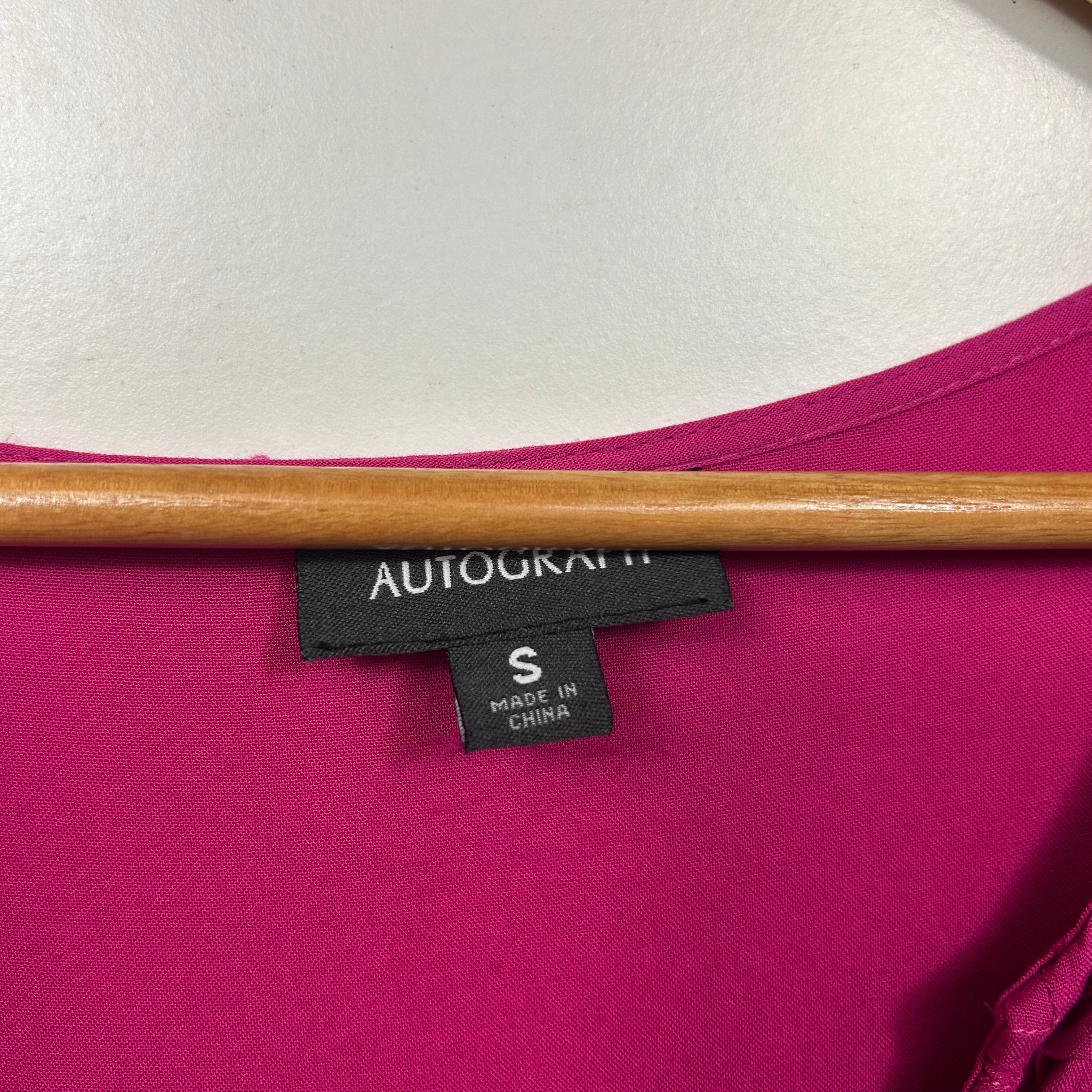 Autograph Magenta Broderie Top - Size 16/Small Plus - Image 3