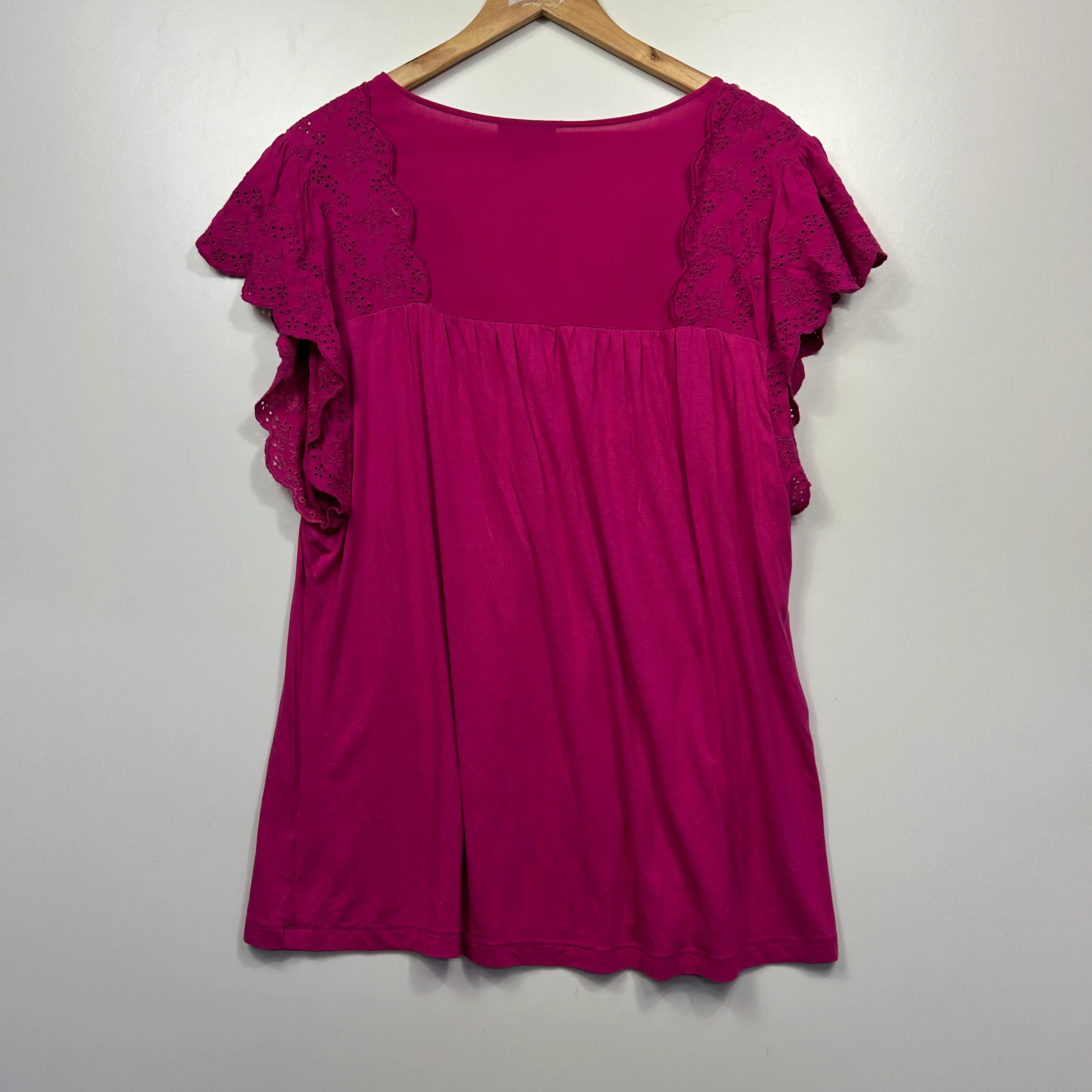 Autograph Magenta Broderie Top - Size 16/Small Plus - Image 4