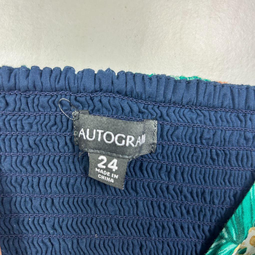 Autograph Navy Floral Dress - Size 24 - Image 2