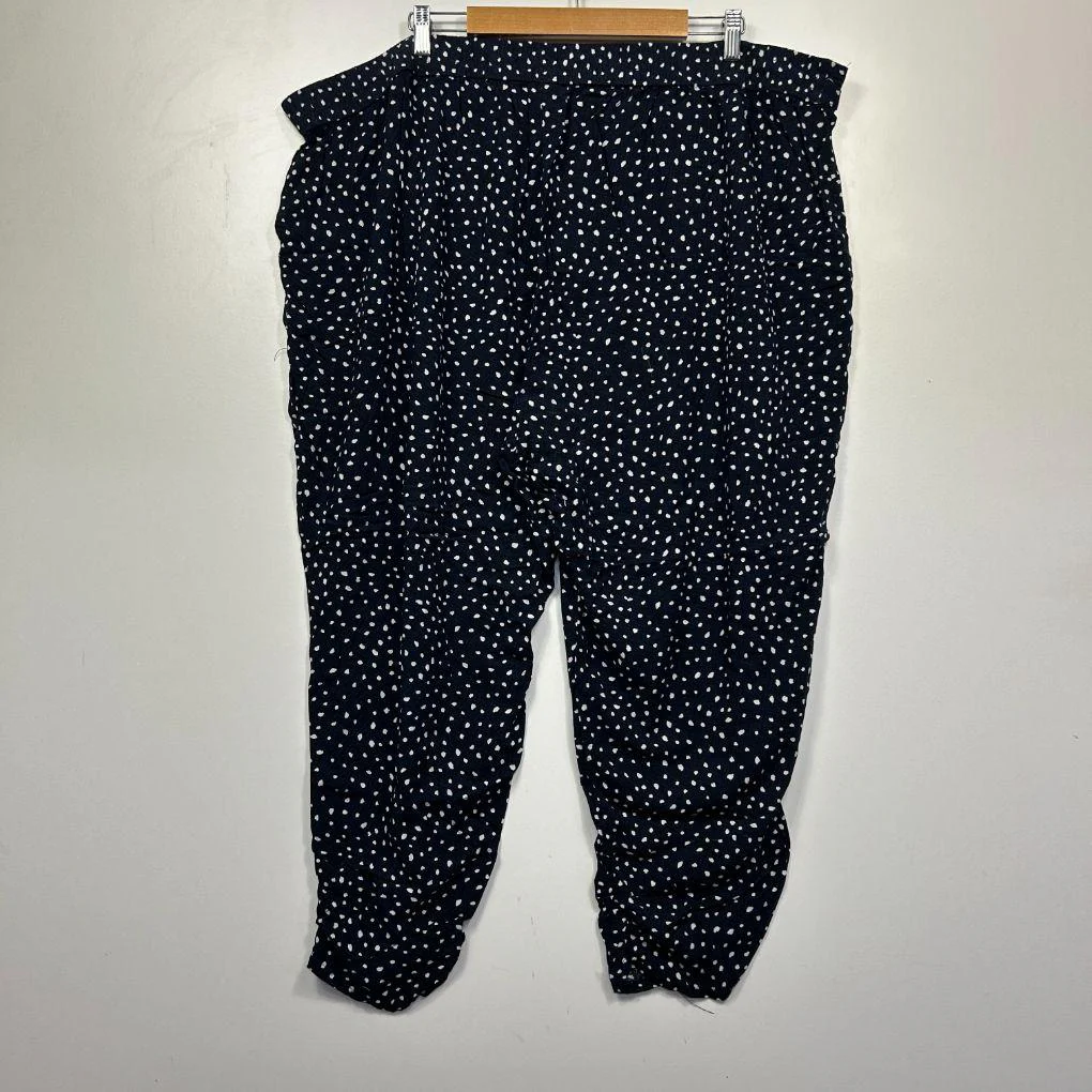 Autograph Navy Polka Dot Pants - Size 24 - Image 3