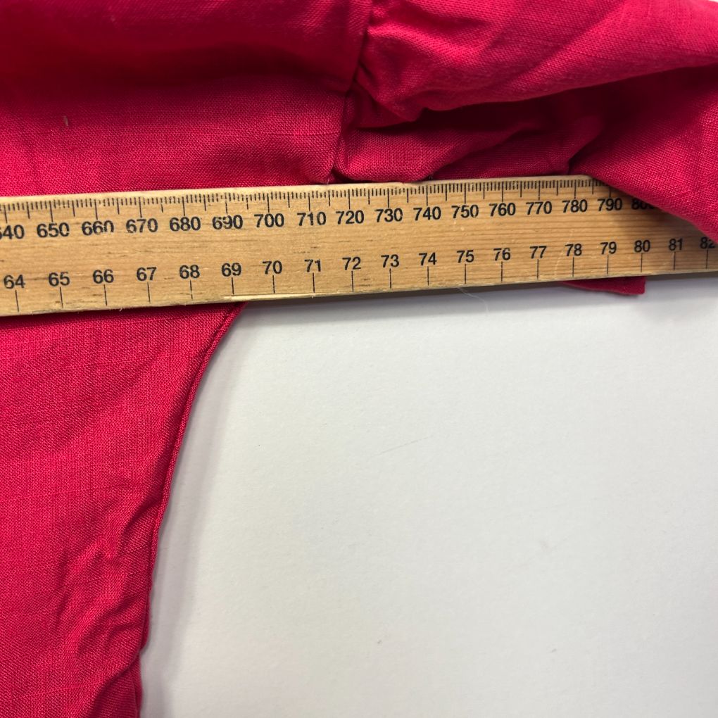 Autograph Pink Linen Tiered Top - Size 18 - Image 6