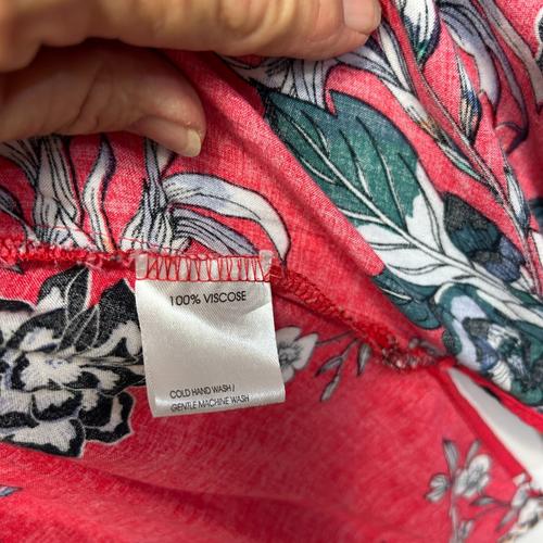 Autograph Red Floral Print Kimono - Size 14 - Image 4