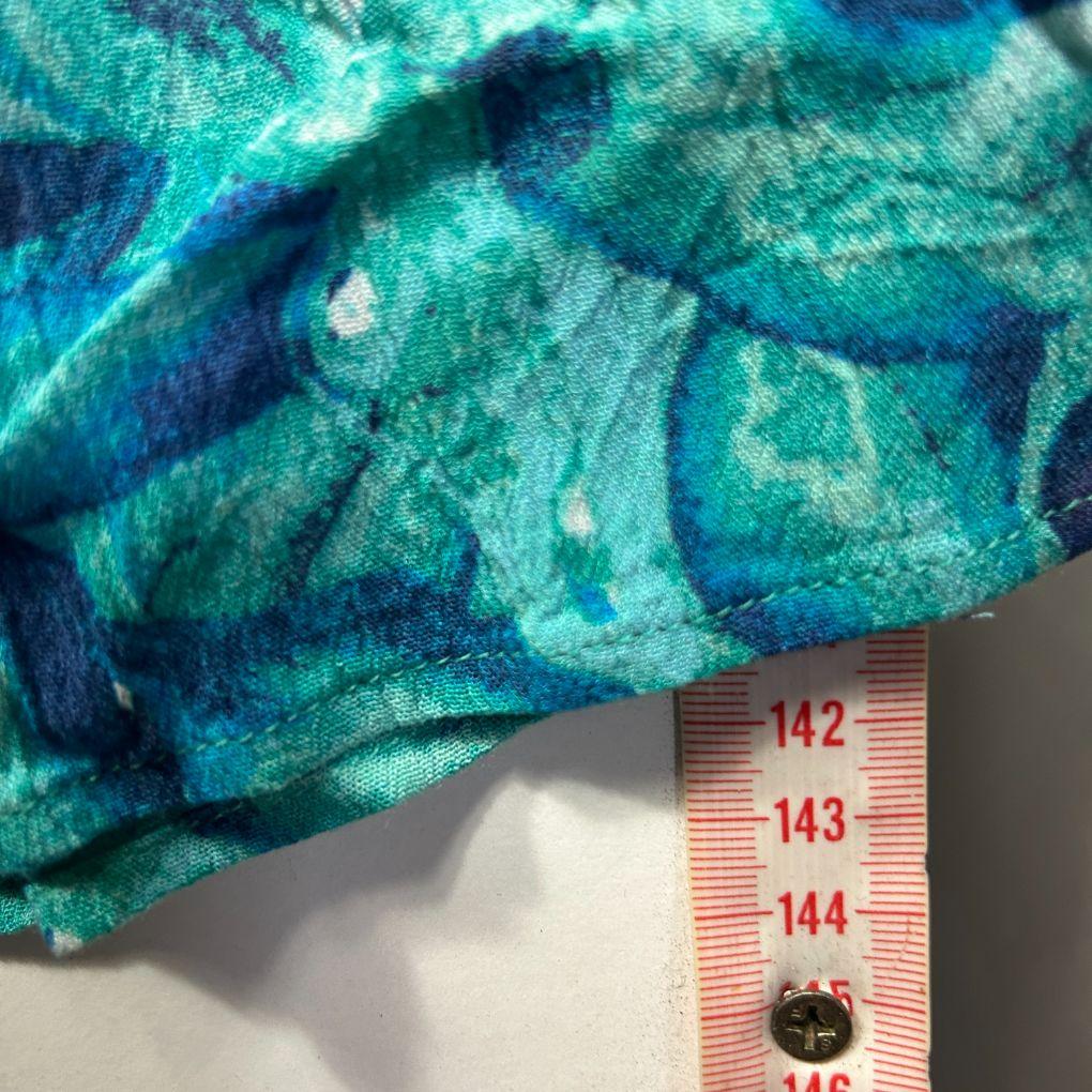 Autograph Teal Abstract Print Dress - Size 26 - Image 10
