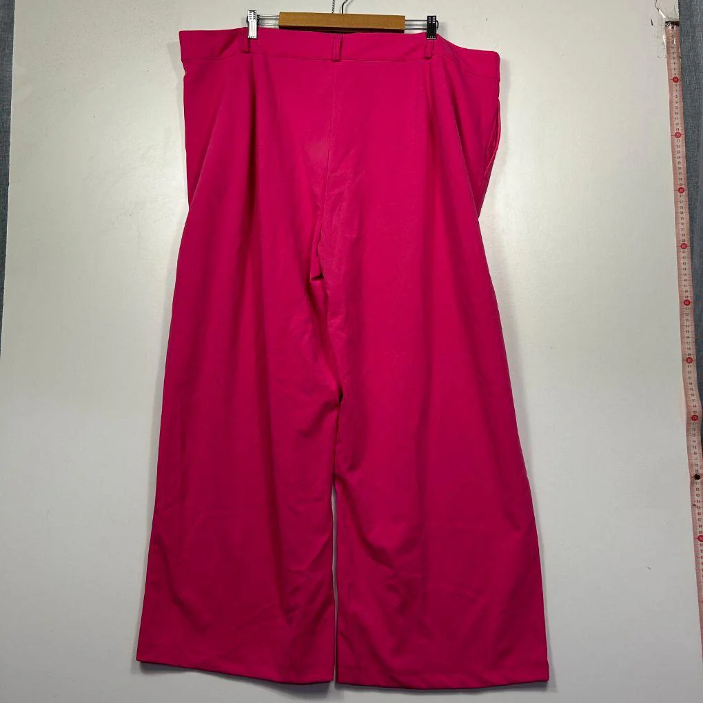Avella Hot Pink Wide-Leg Pants - Size 26 - Image 4