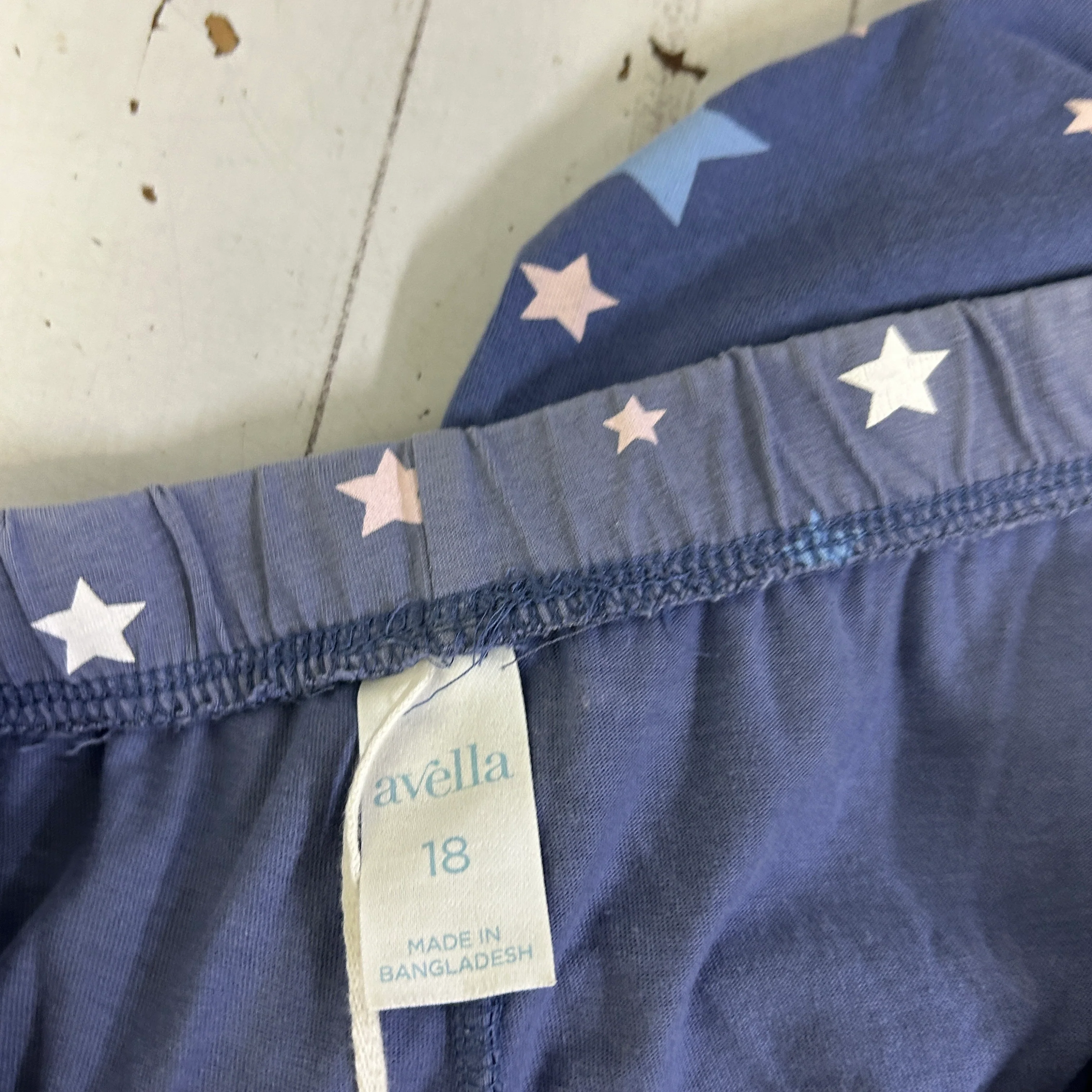 Avella Navy Star Sleep PJ Pants - Size 18 - Image 3