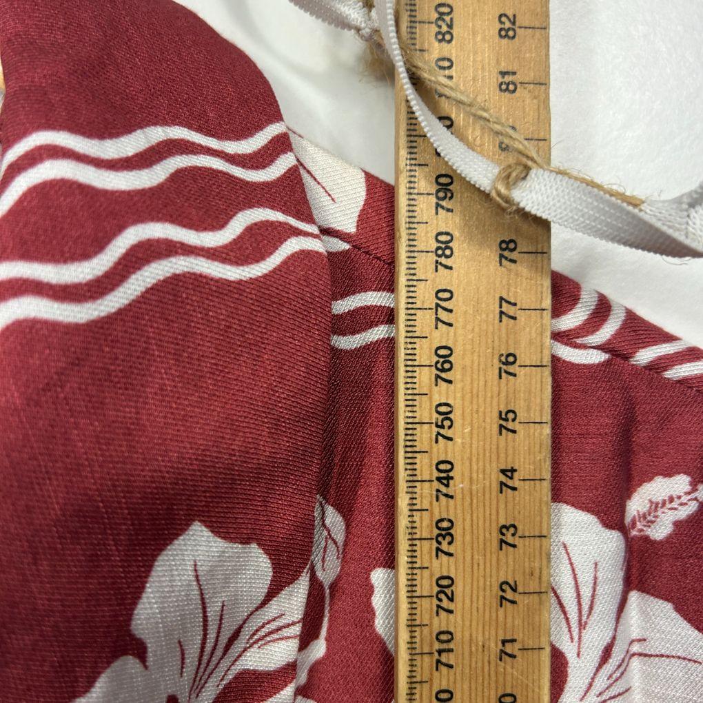 Avella Red Floral Print Short Sleeve Shirt - Size 18 - Image 7