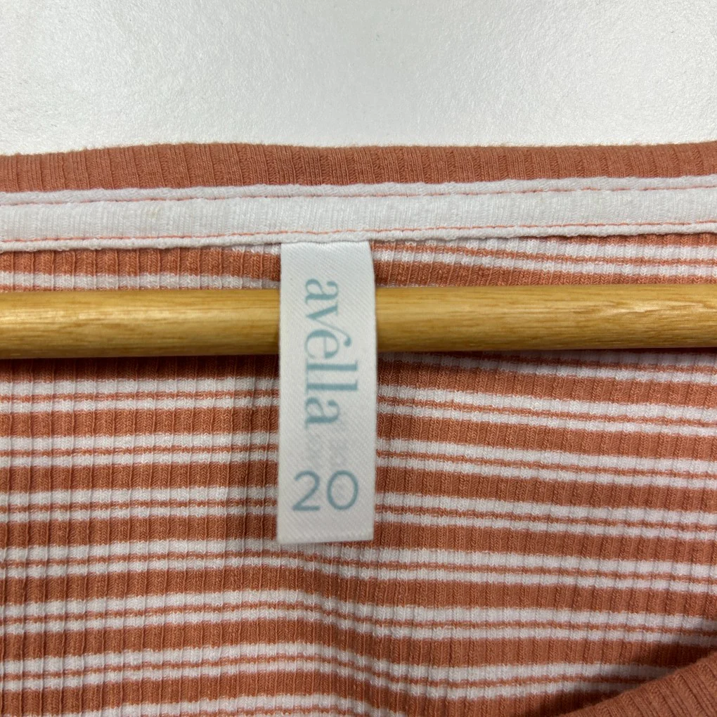 Avella Rust Striped T-shirt - Size 20 - Image 4