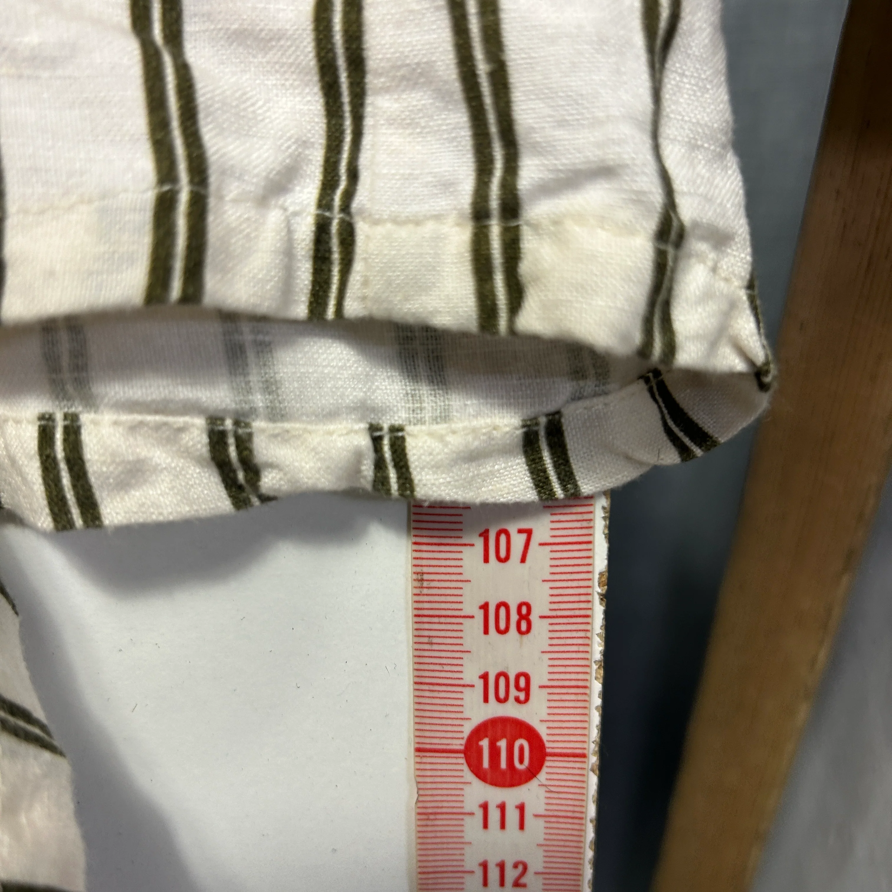 B Linen Striped Pants Size 14 - Image 8
