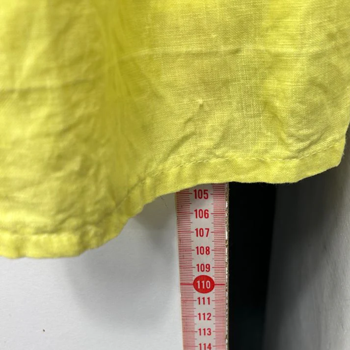 Banana Blue Yellow Linen Dress - Size L - Image 7