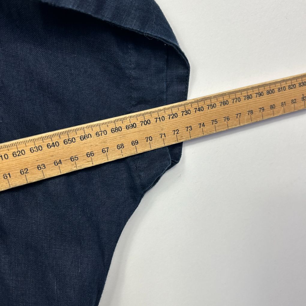 Belle Curve Navy Linen Dress - Size 18 - Image 8