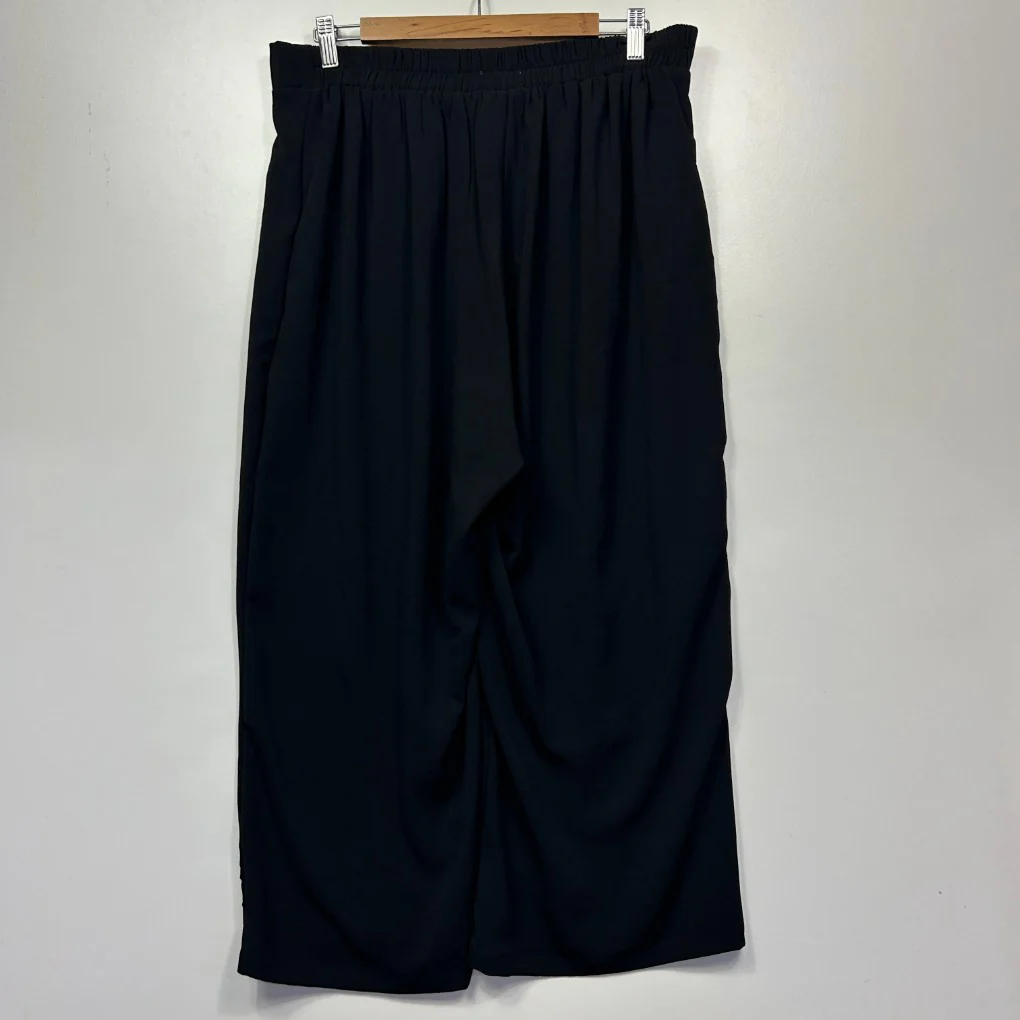 Beme Black Wide-Leg Pants - Size 14 - Image 2