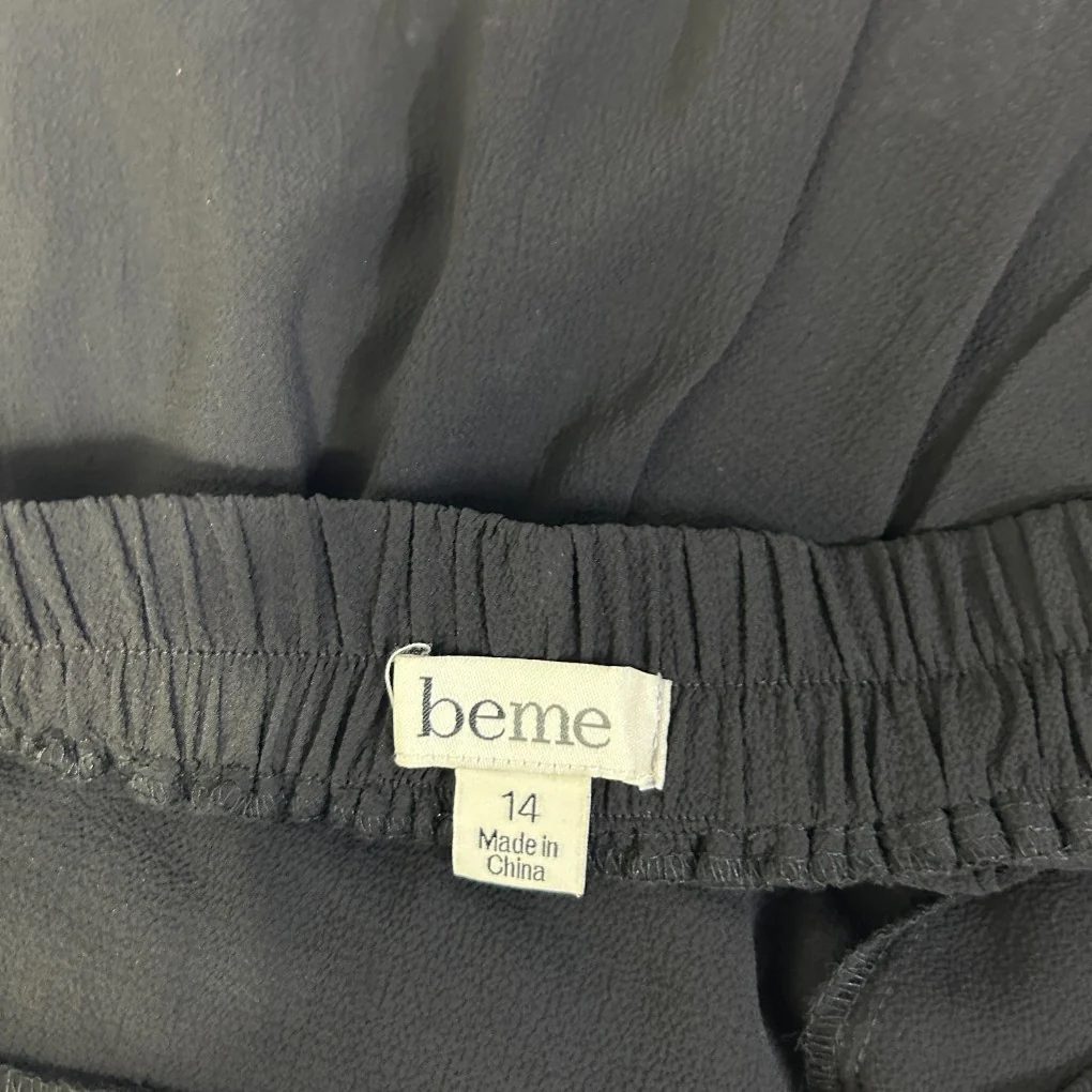 Beme Black Wide-Leg Pants - Size 14 - Image 3