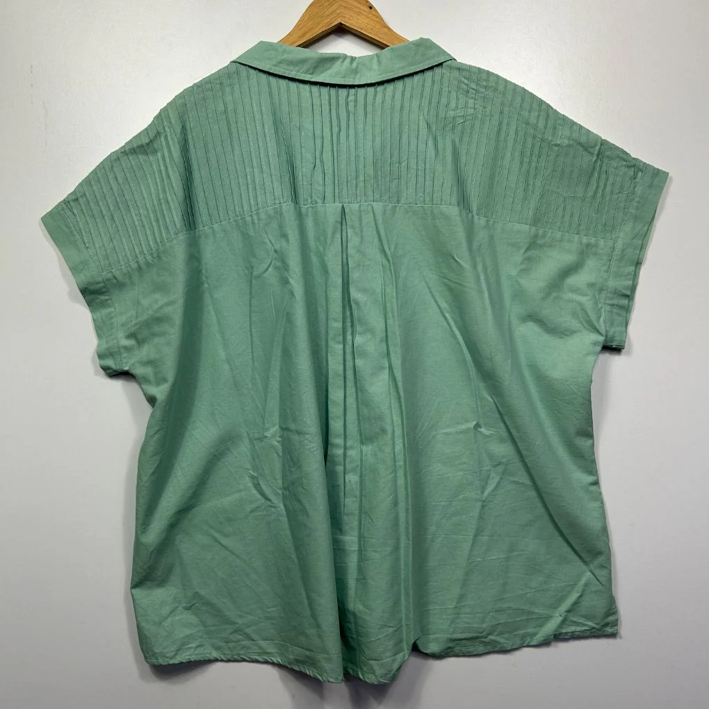 Beme Green Linen Shirt - Size 20 - Image 3