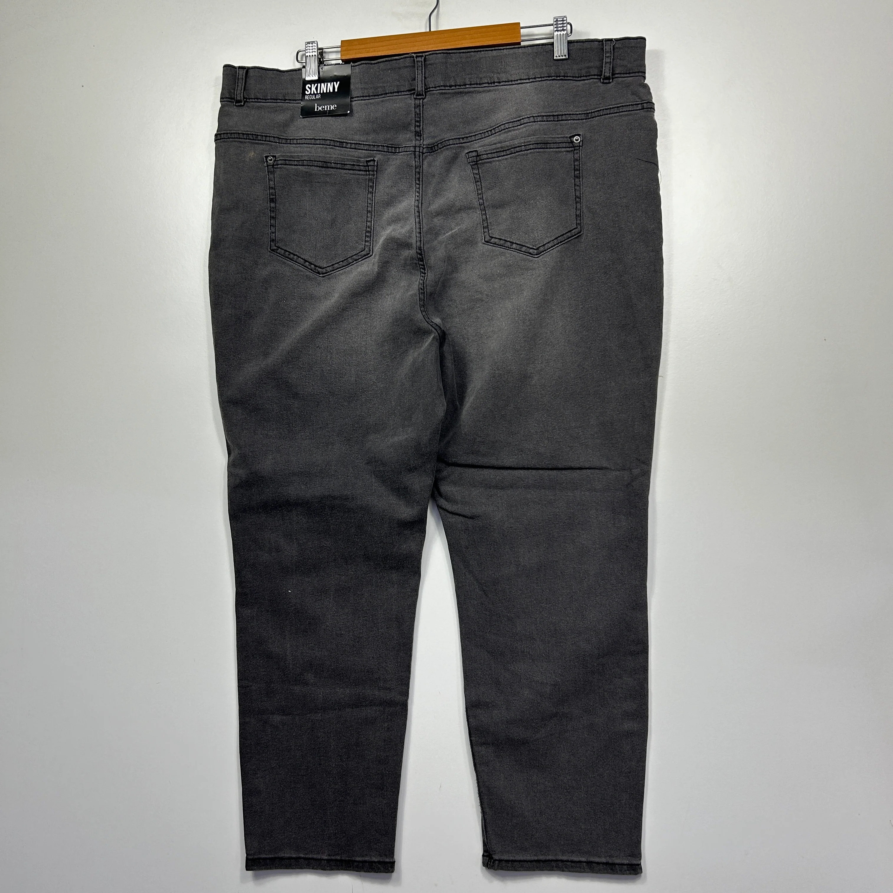 Beme Grey Skinny Regular Denim Jean - Size 24 - Image 6