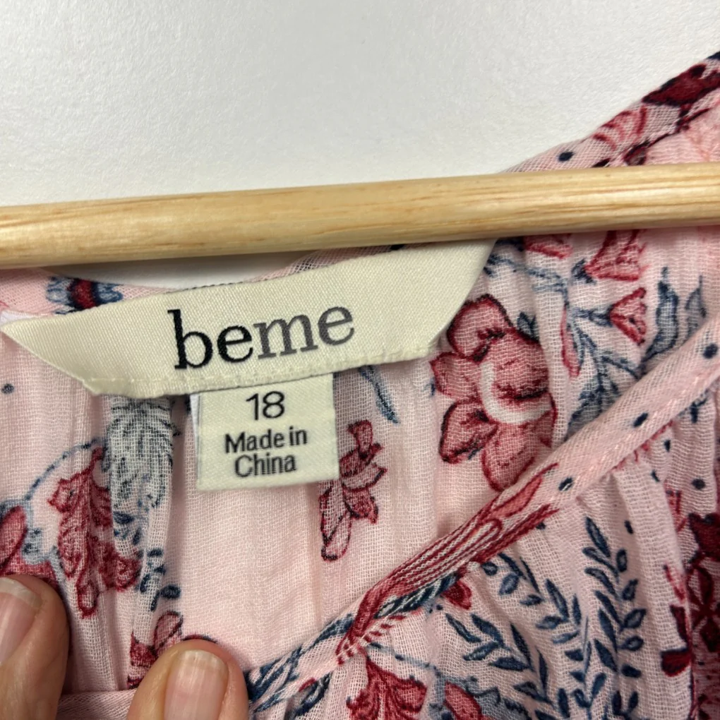 Beme Multicoloured Floral Top - Size 18 - Image 3