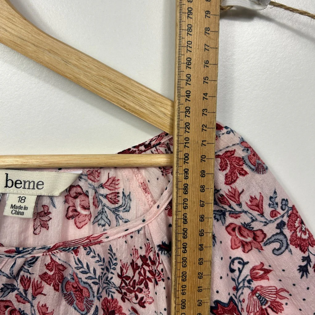 Beme Multicoloured Floral Top - Size 18 - Image 6