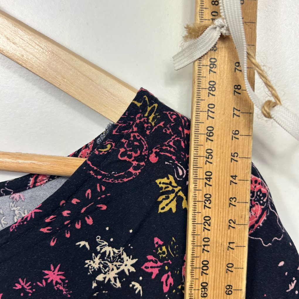 beme Navy Floral Paisley Top - Size 16 - Image 7
