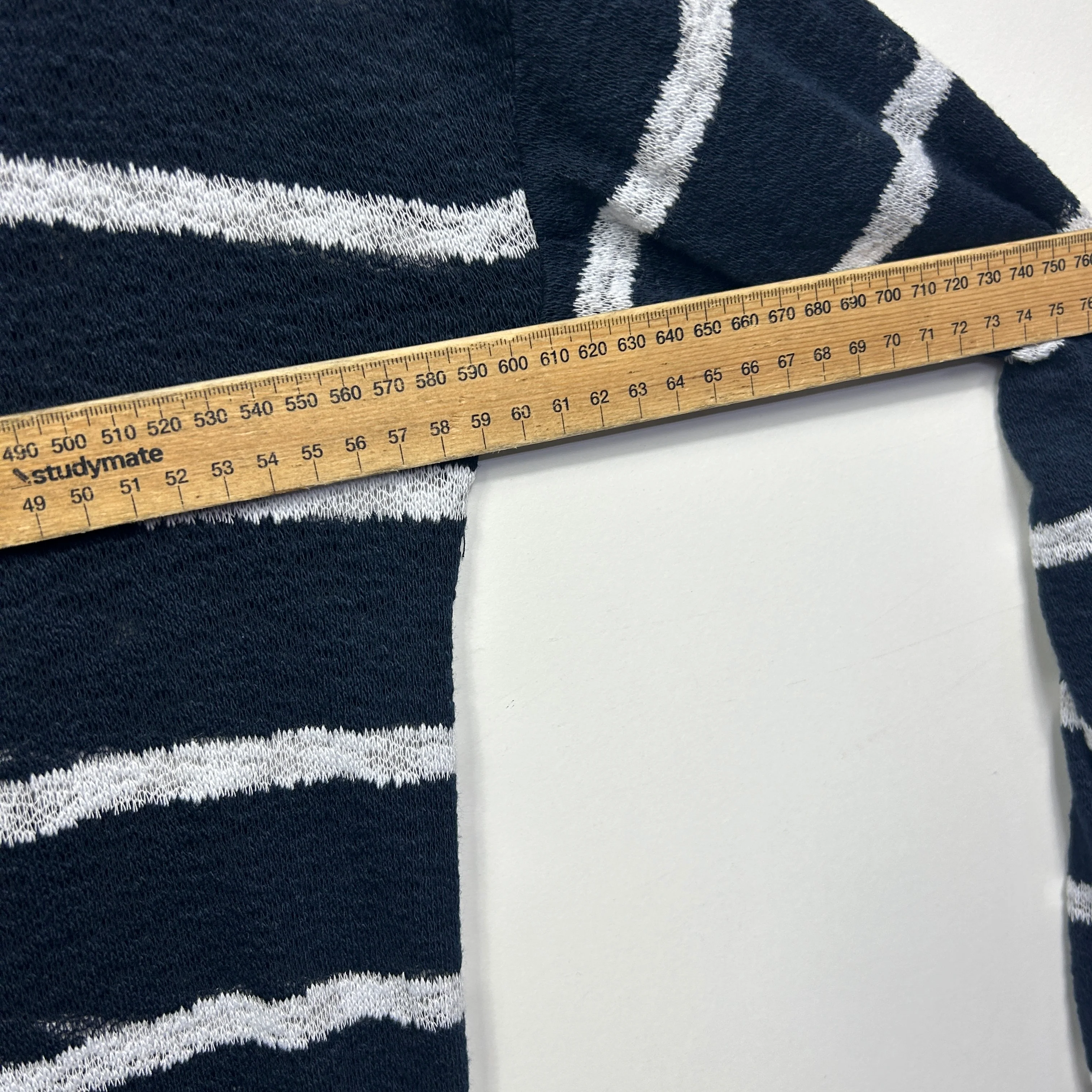 Betty Basics Black Striped Longline Cardigan - Size XL - Image 6