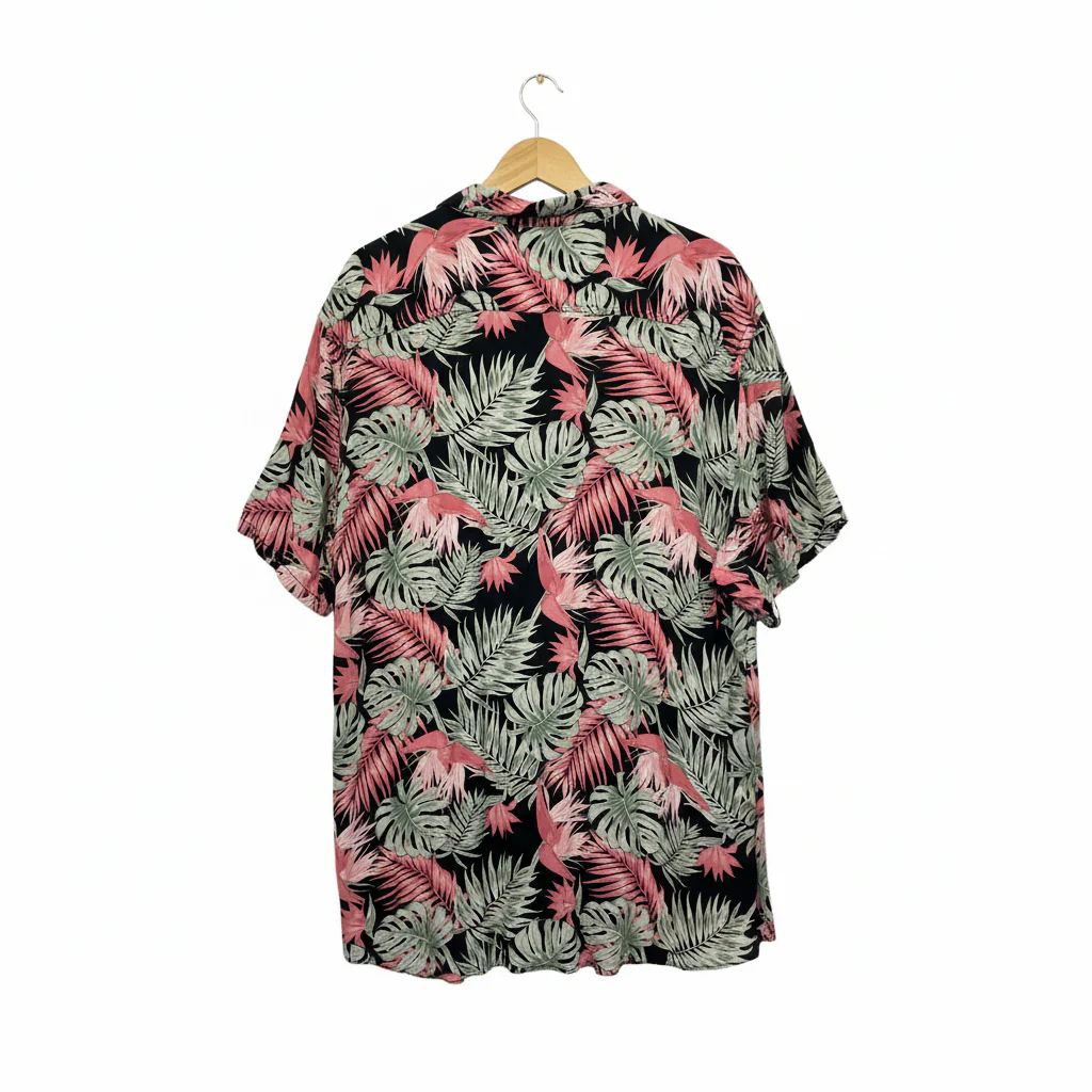 Big Joe Multicoloured Tropical Print Shirt - Size 6XL - Image 2