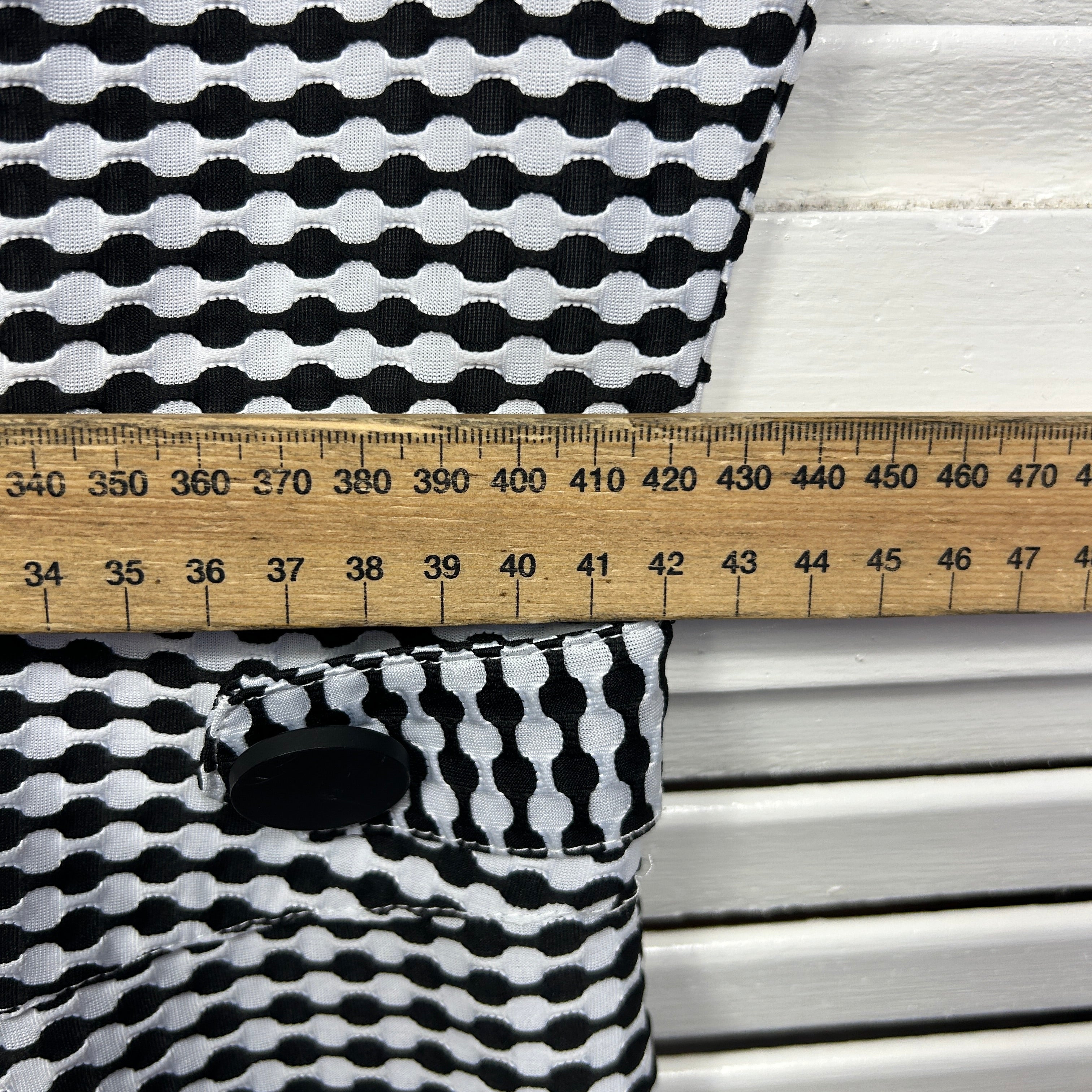 Bird by Design Birdsnest Dress Size 14 Cap Sleeve Black White - Image 7