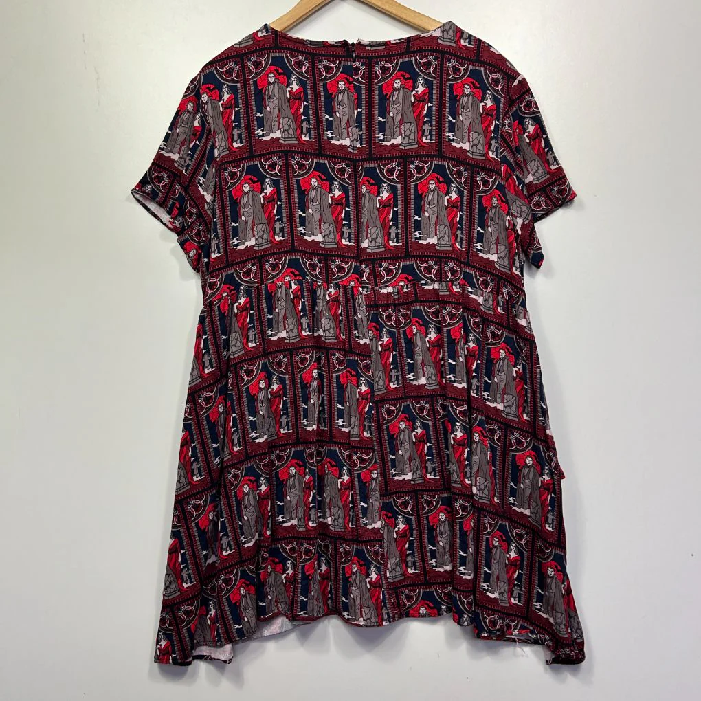 Black Friday Vampire Dracula Gothic Dress - Size XL - Image 4