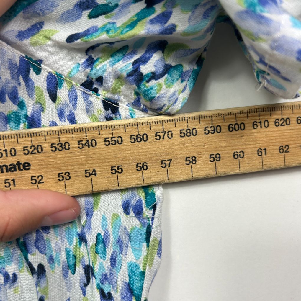 Black Pepper Blue Cotton Shirt - Size 14 - Image 5