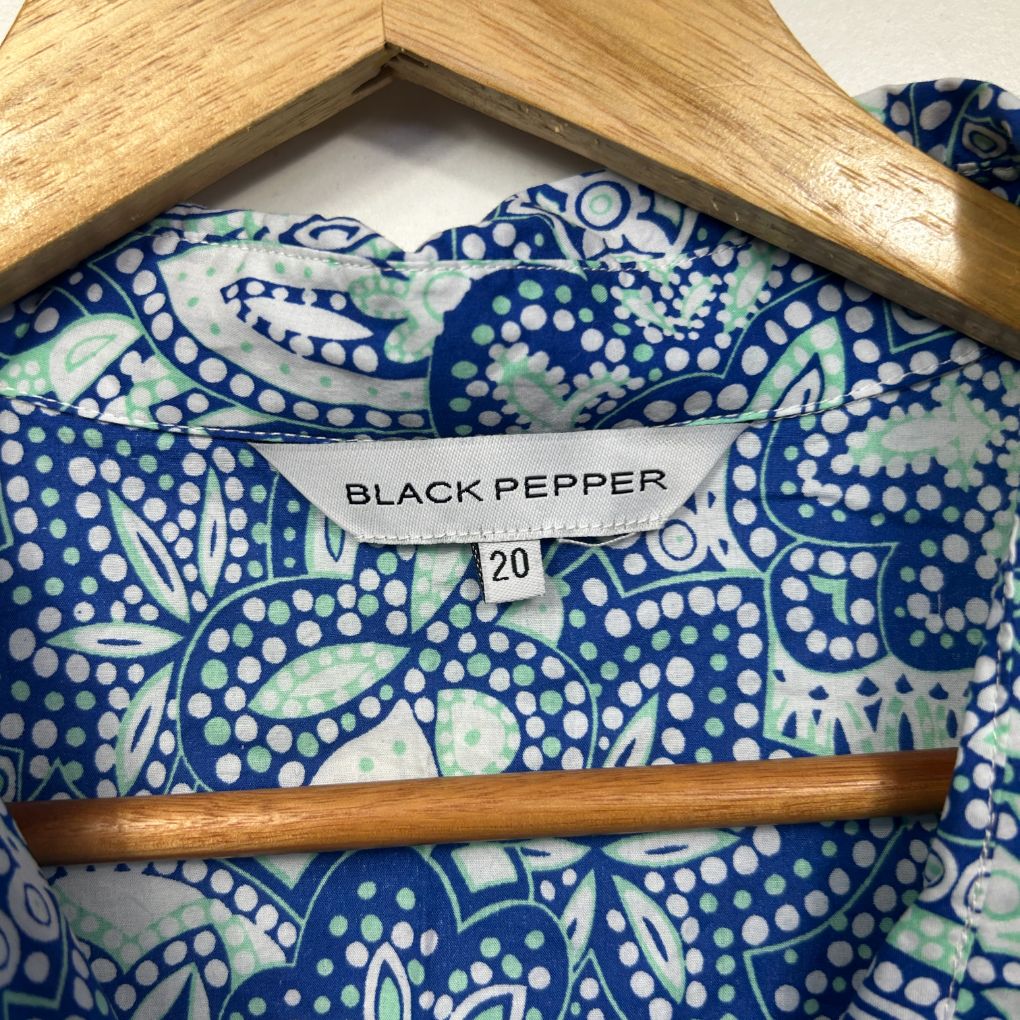 Black Pepper Cotton Top - Size 20 - Image 2