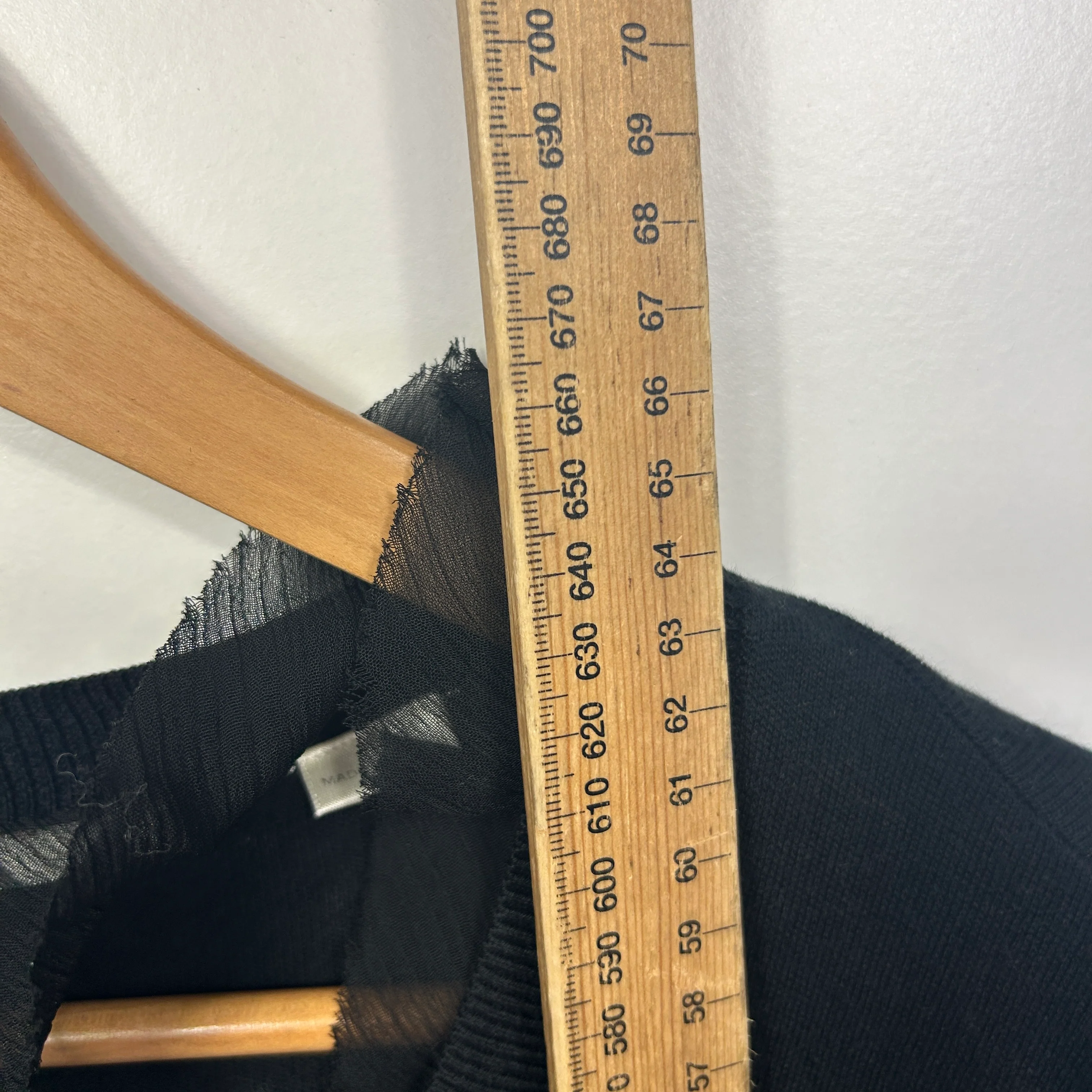 Jane Lamerton Wool Cashmere Black Cardigan Top - Size 14 - Image 6