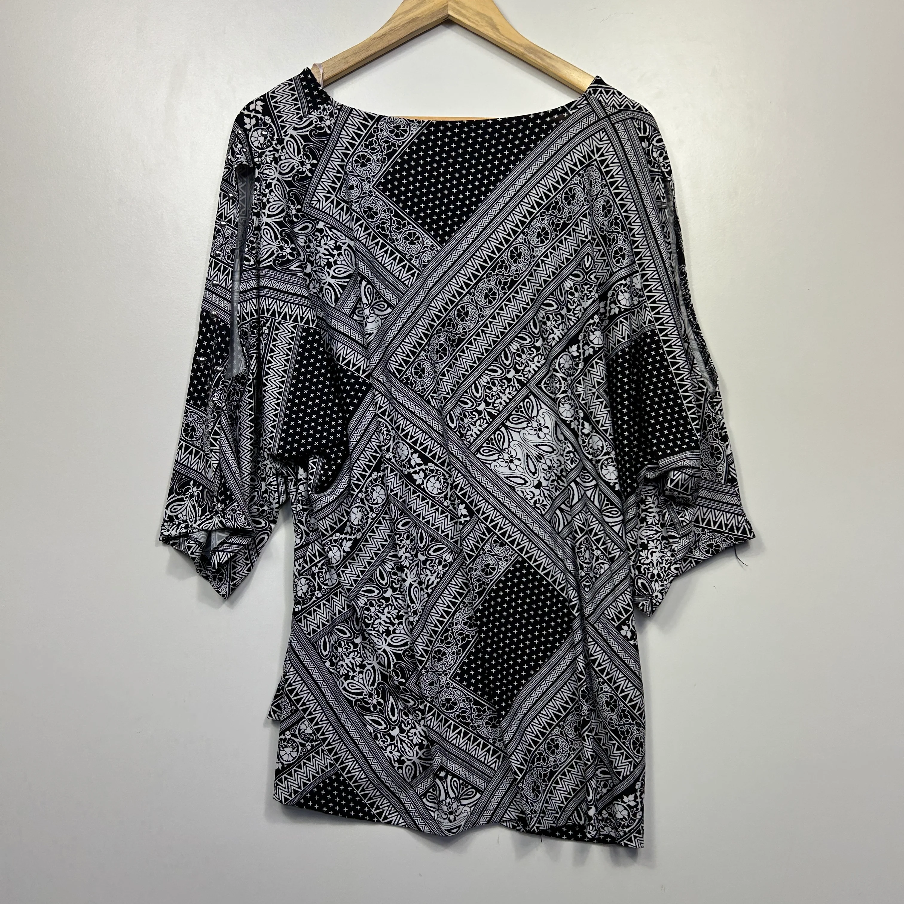 Millers Black White Geometric Print Tunic - Size XXL - Image 7
