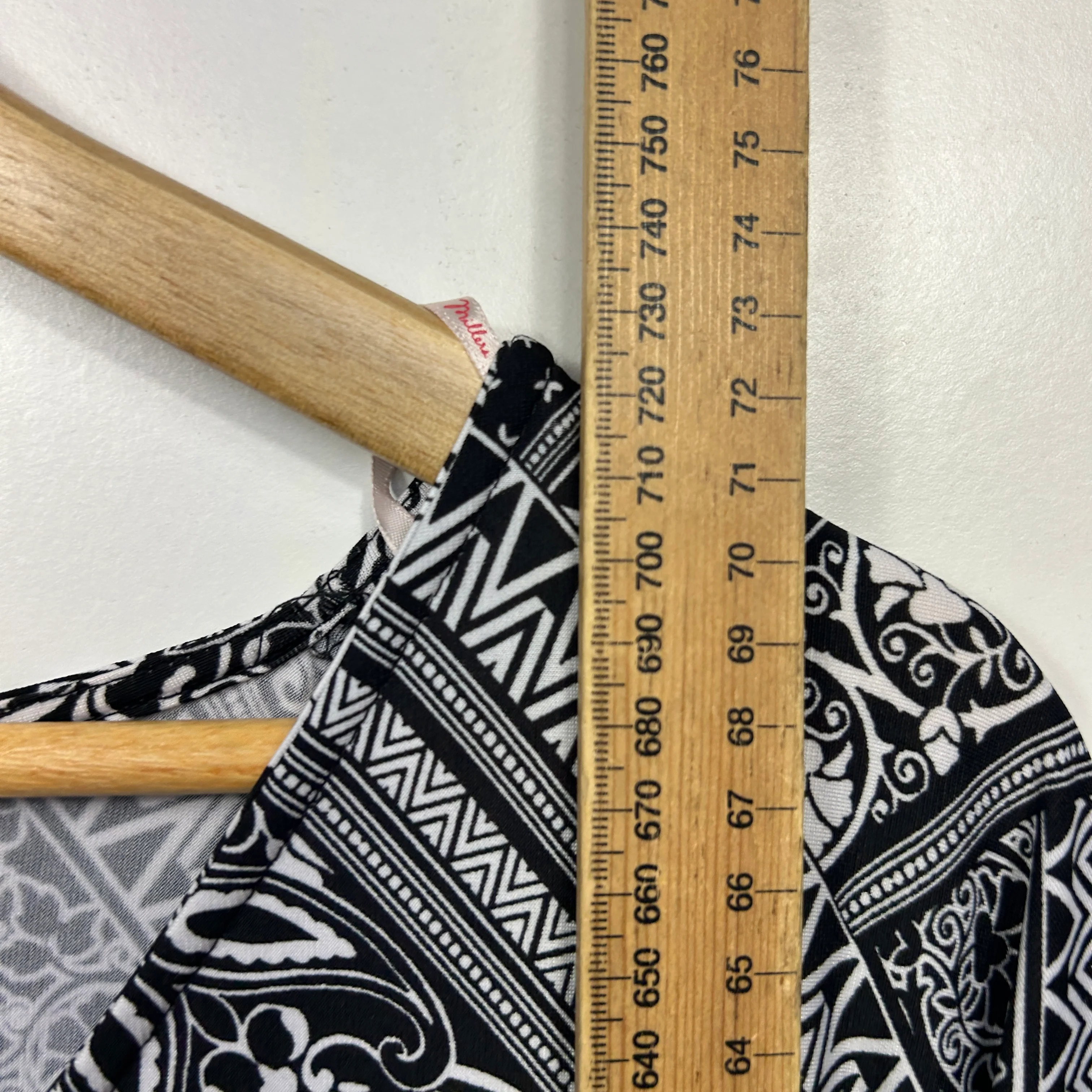 Millers Black White Geometric Print Tunic - Size XXL - Image 9