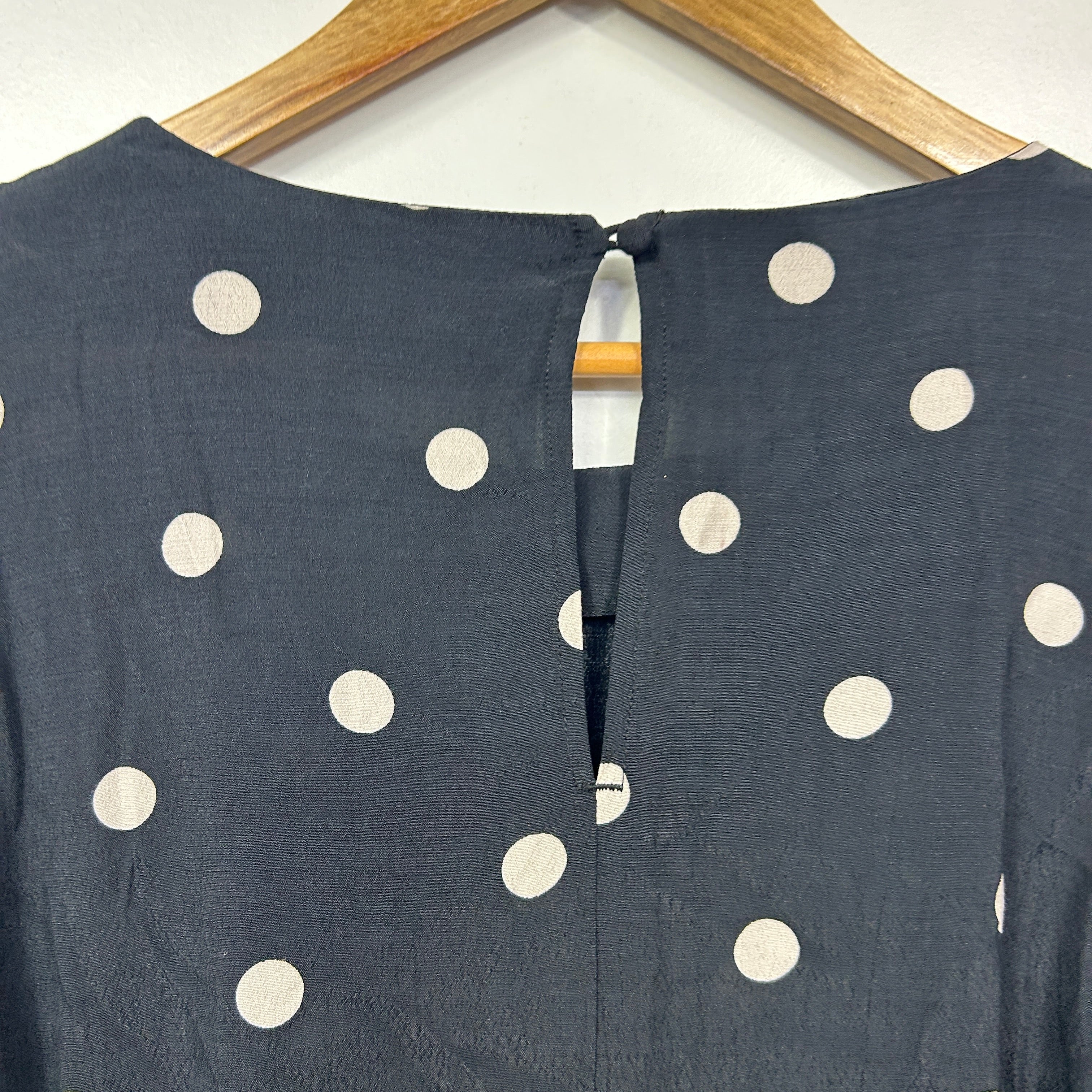 Sussan Black White Polka Dot Dress - Size 14 - Image 5