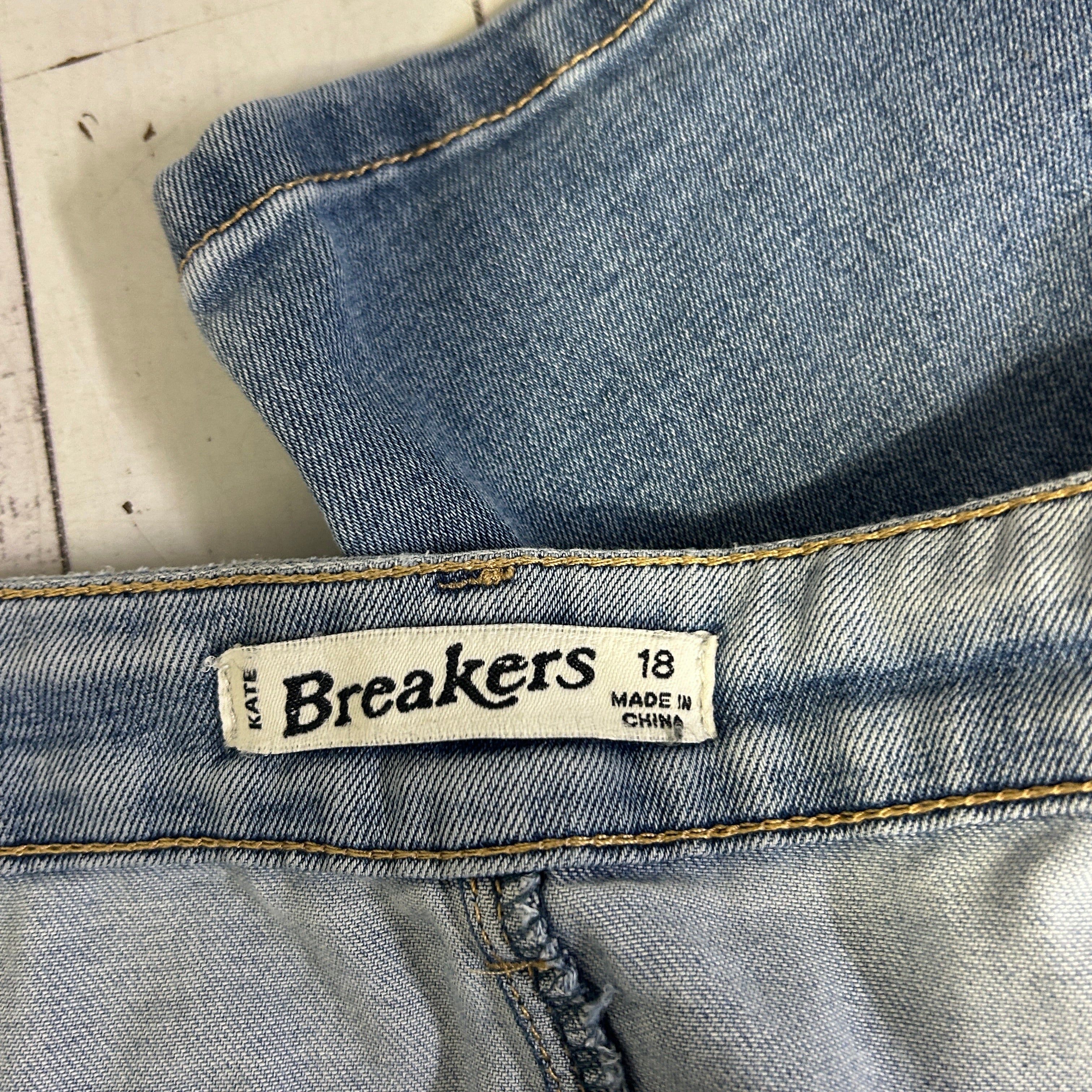 Breakers Blue Denim Shorts - Size 18 - Image 3
