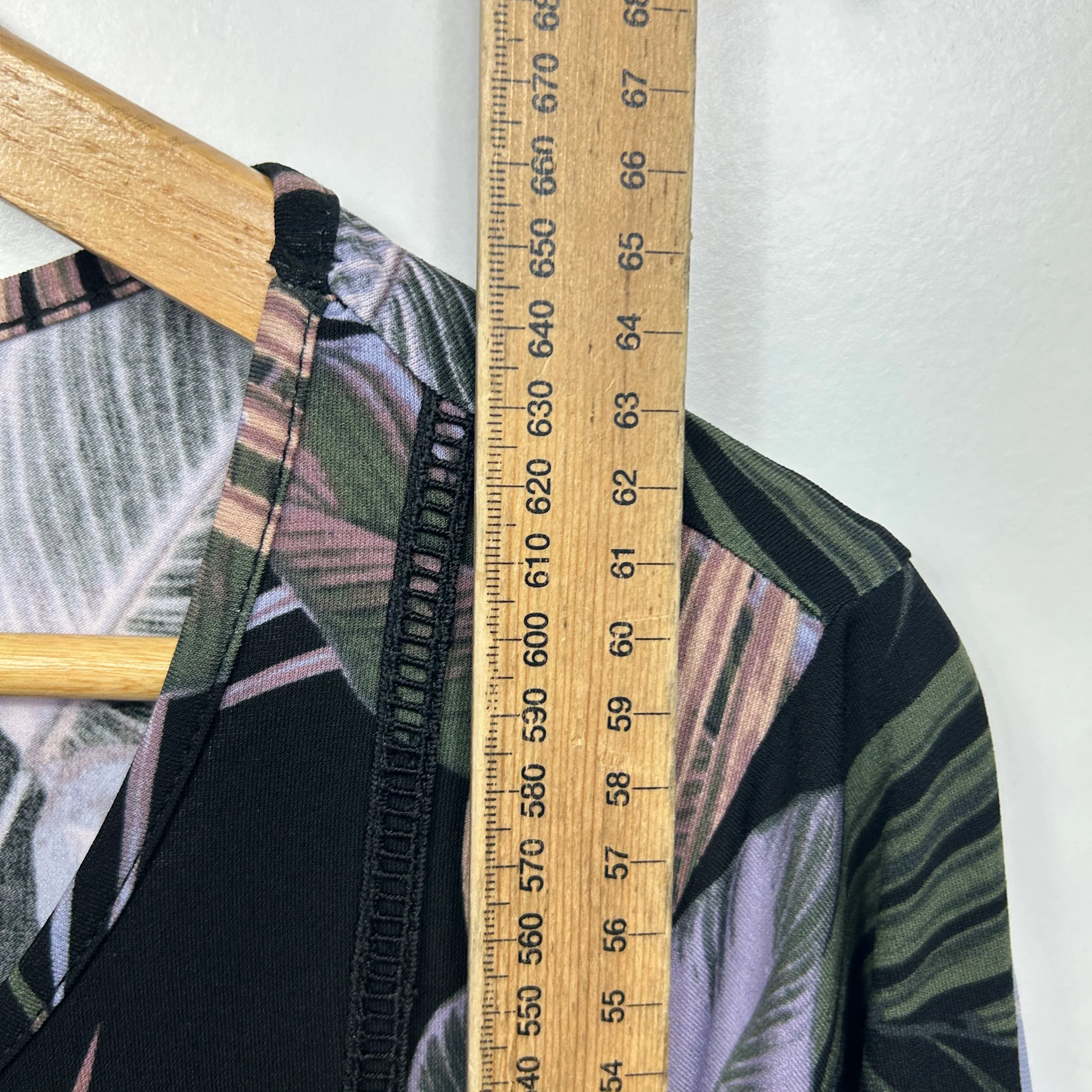 Rockmans Multicoloured Cotton Palm Print Top - Size L - Image 7