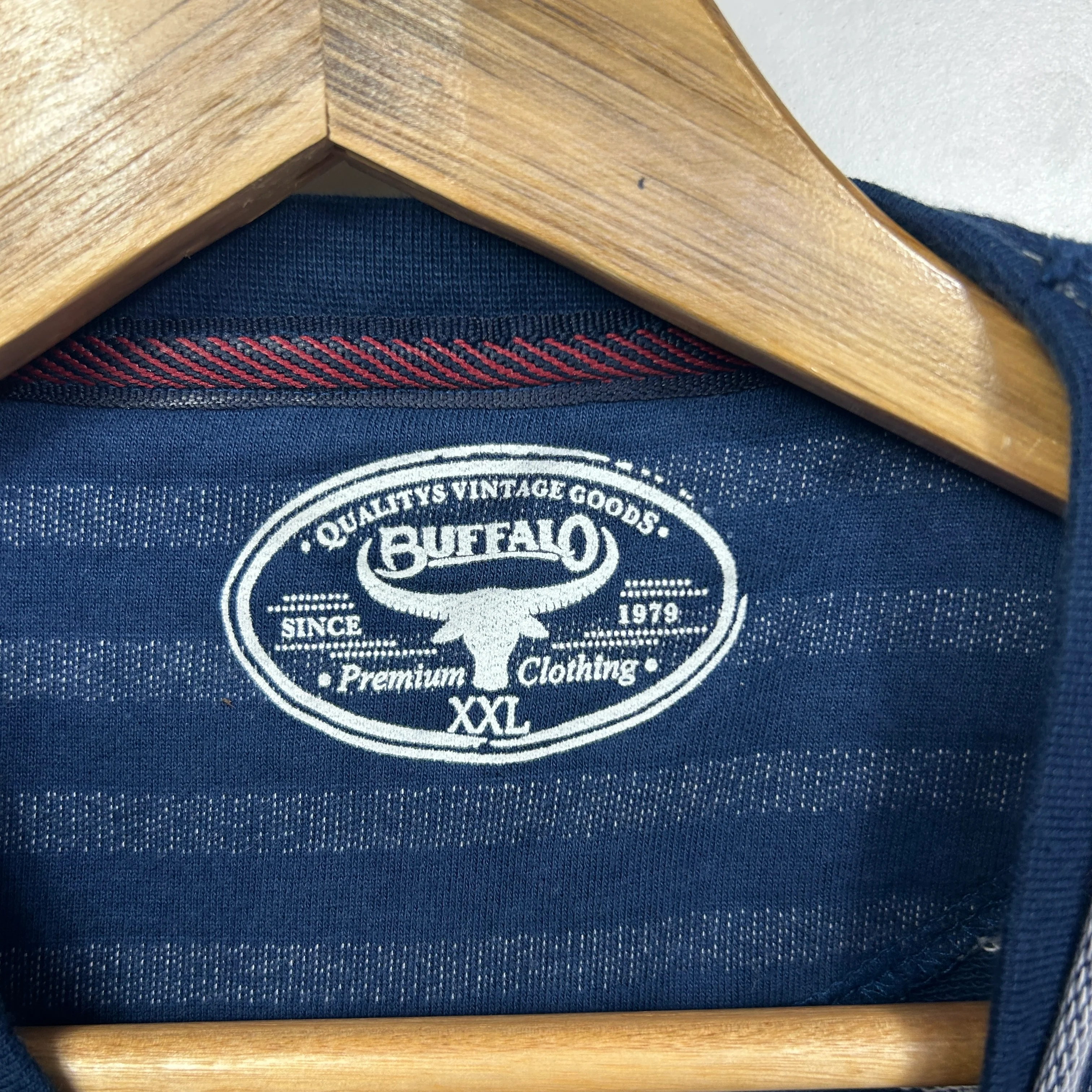 Buffalo Navy Cotton Long Sleeve Top - Size XXL - Image 6