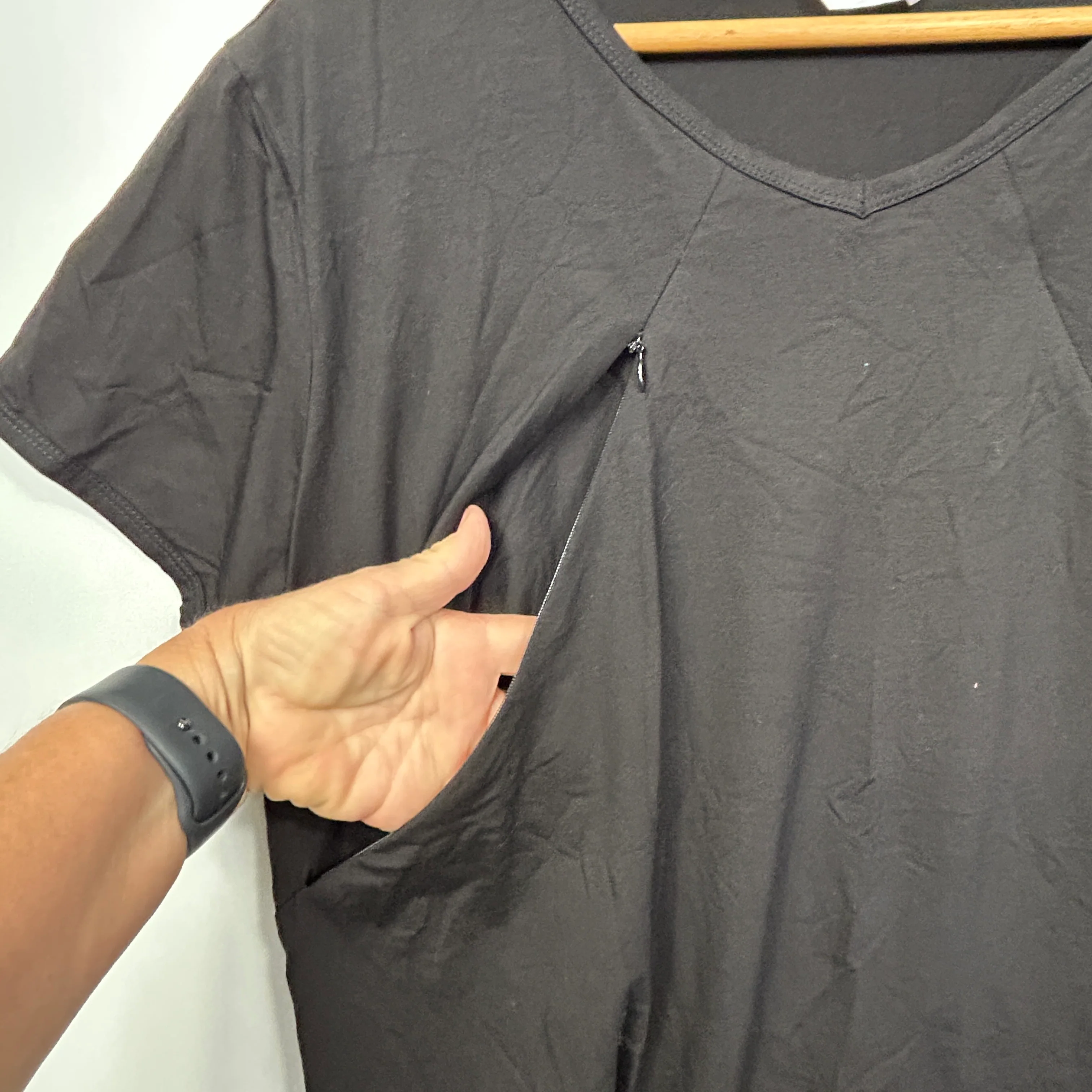 Cadenshae Nursing Breastfeeding Black Top - Size 2XL - Image 5