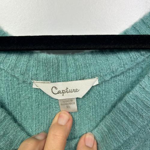 Capture Green Knit Sweater - Size XL - Image 3