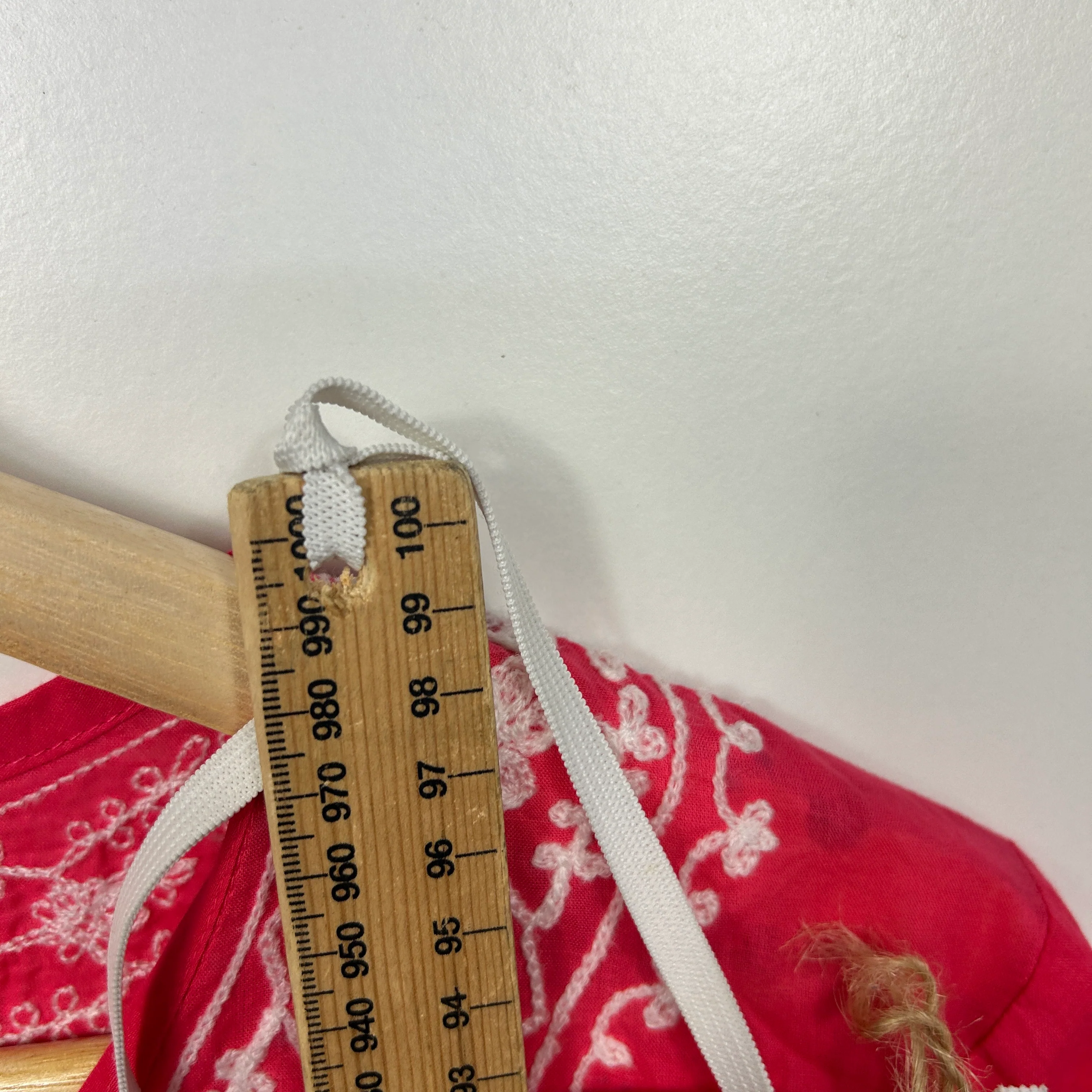 Capture Red Embroidered Shirt Dress - Size XL - Image 6