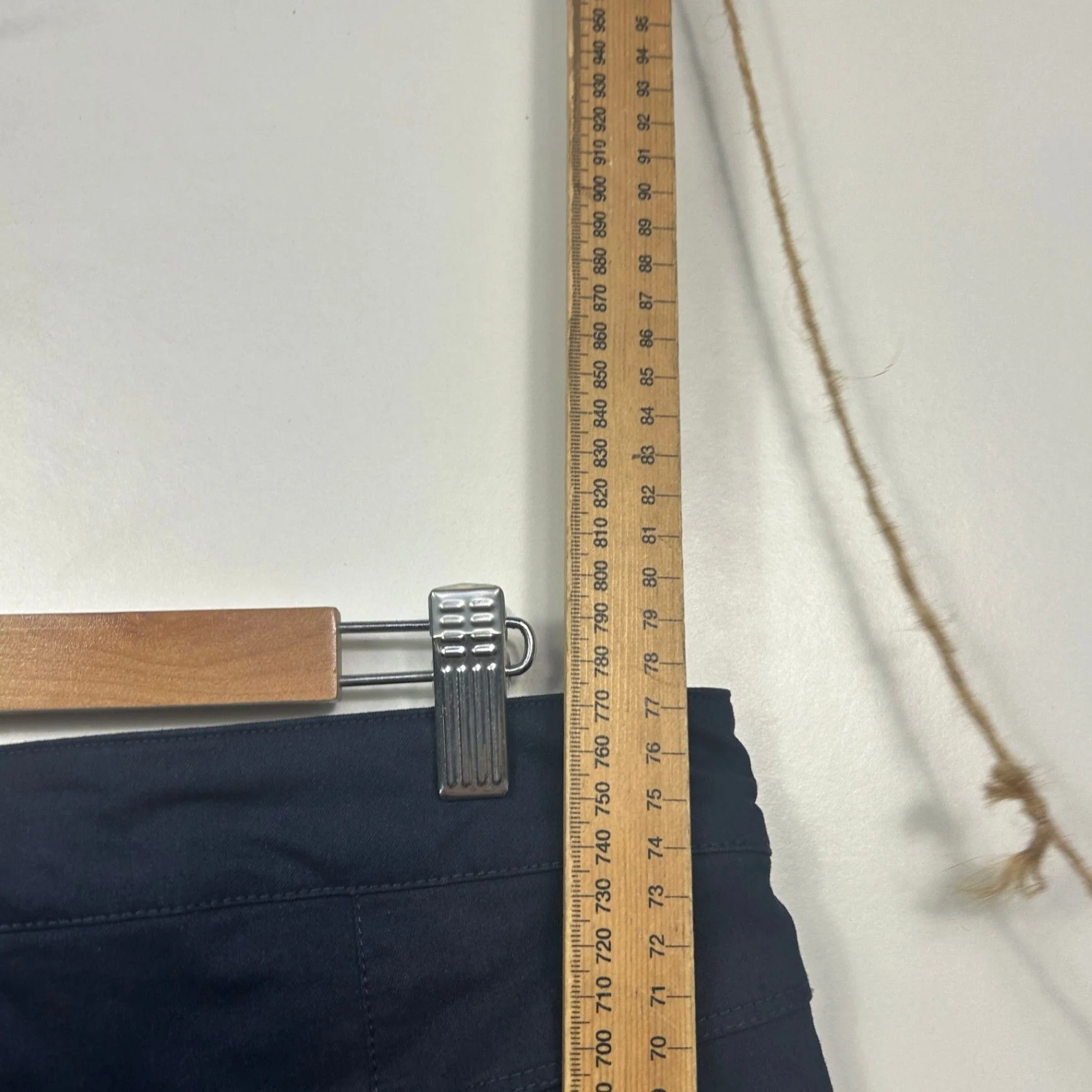Capture Womens Navy Blue Cropped Chino Trousers Size 14 - Image 4