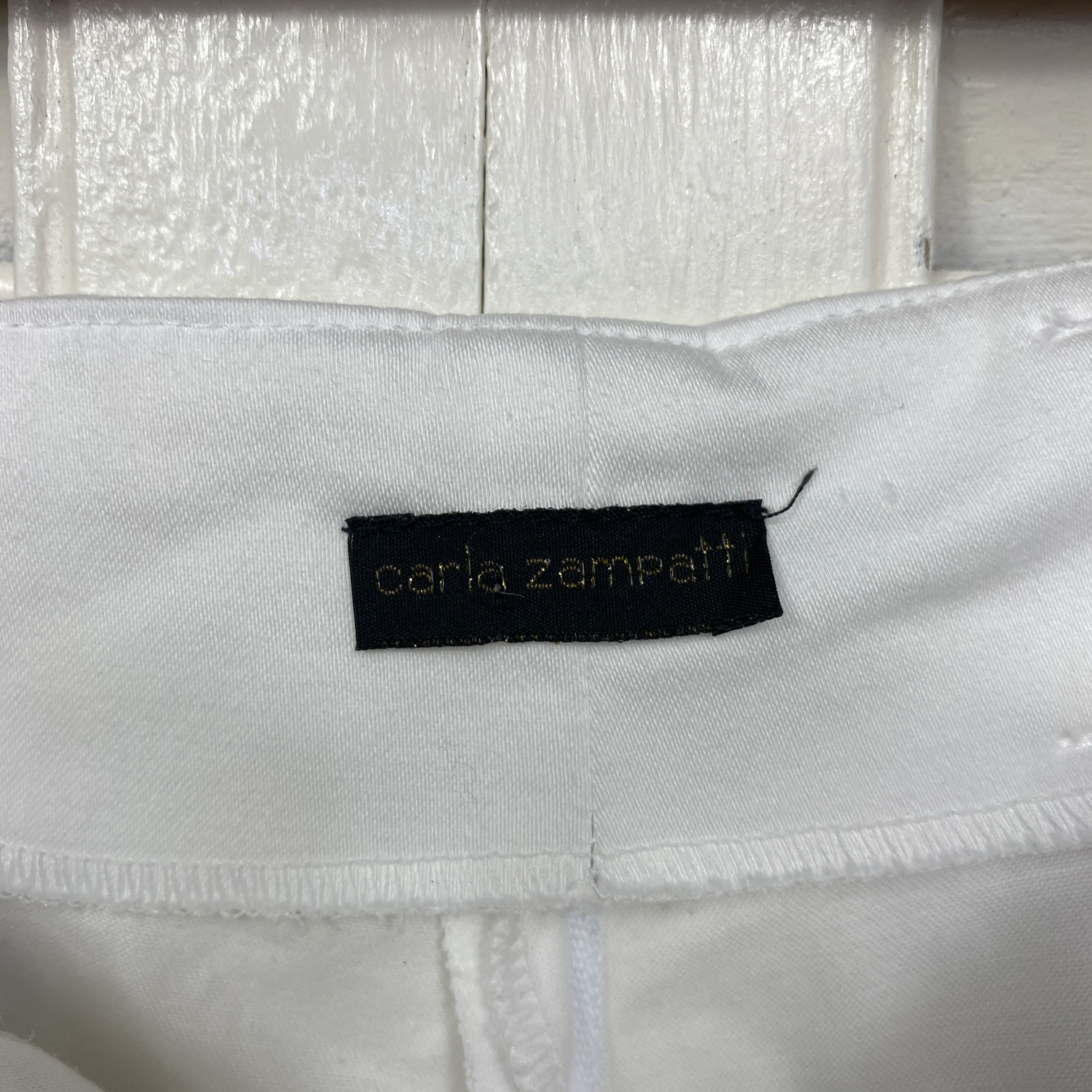 Carla Zampatti Pants Size 14 White Zip Fly Cocktail - Image 5