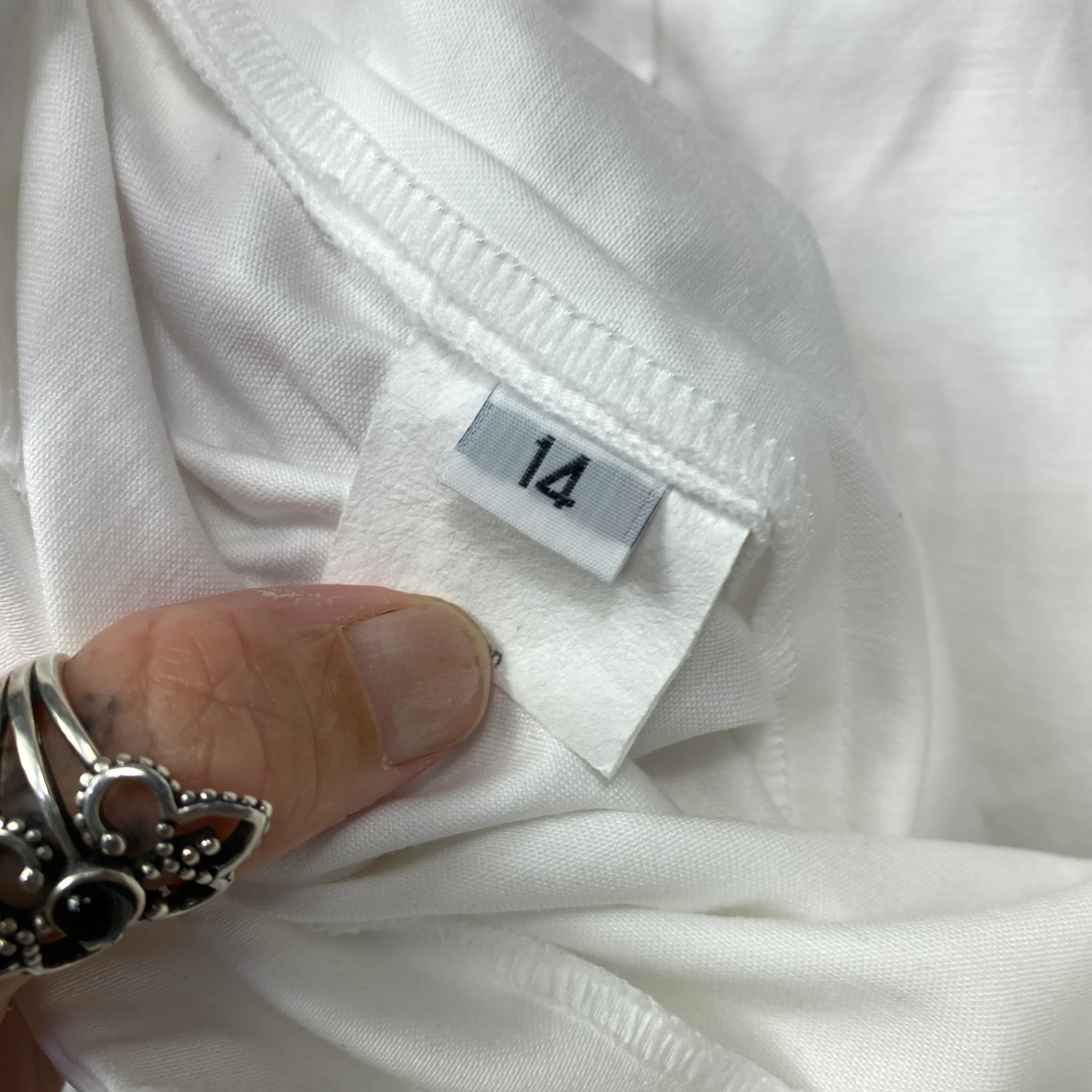 Carla Zampatti Pants Size 14 White Zip Fly Cocktail - Image 6