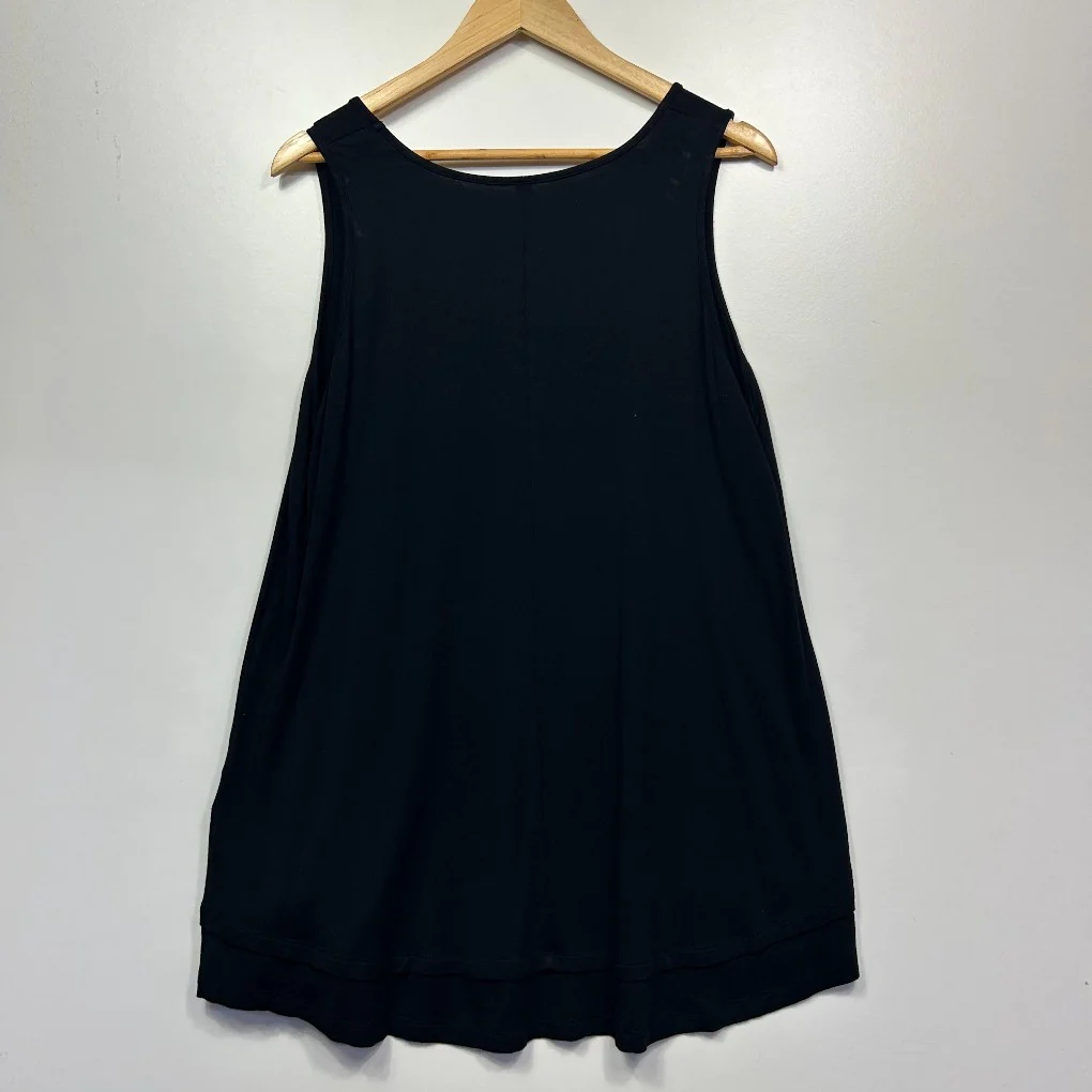 Taking Shape Black Sleeveless Tank Top - Size 16/S - Image 2