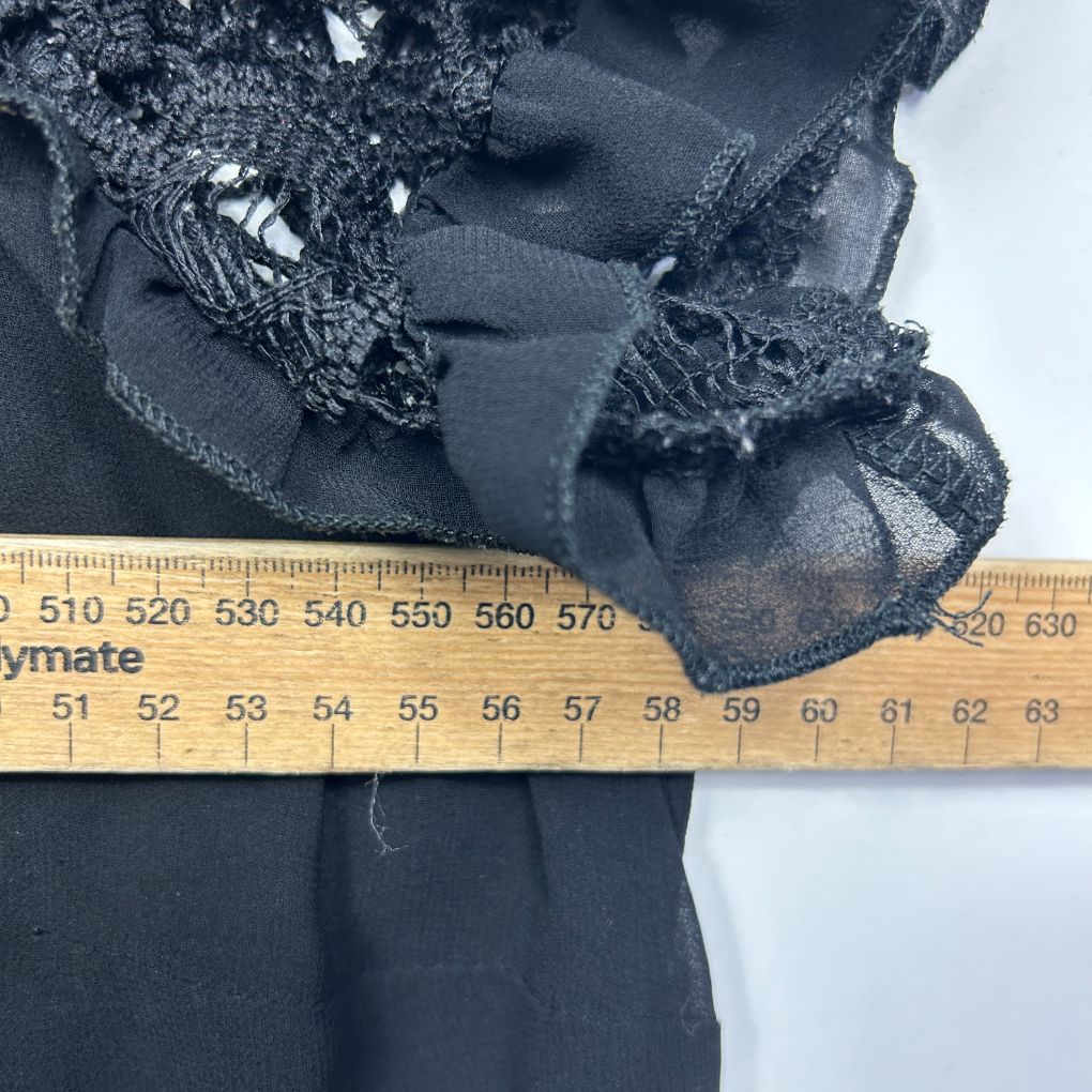 City Chic Black Lace Top - Size 18/M - Image 5