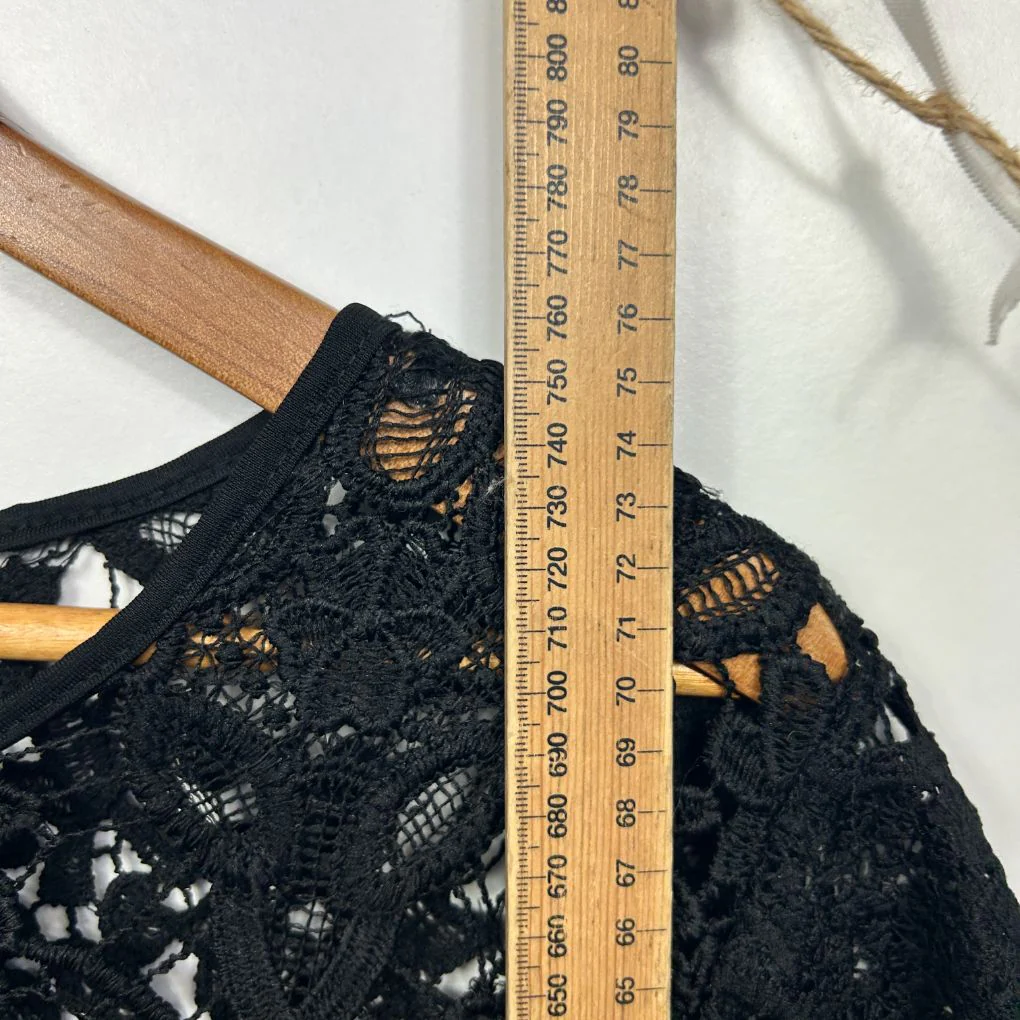 City Chic Black Lace Top - Size 18/M - Image 6