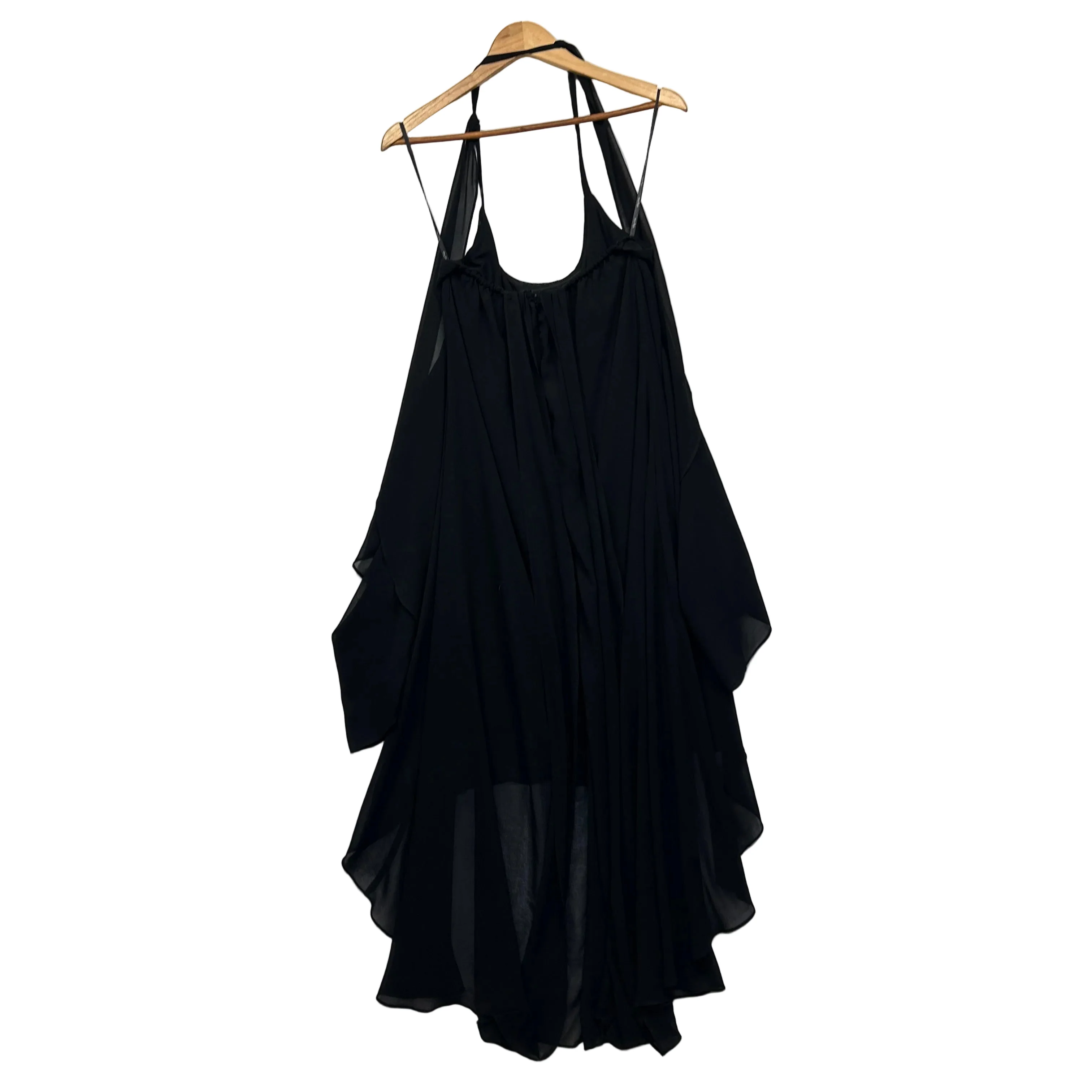 City Chic Black Sheer Overlay Cocktail Evening Dress - 18/M - Image 2